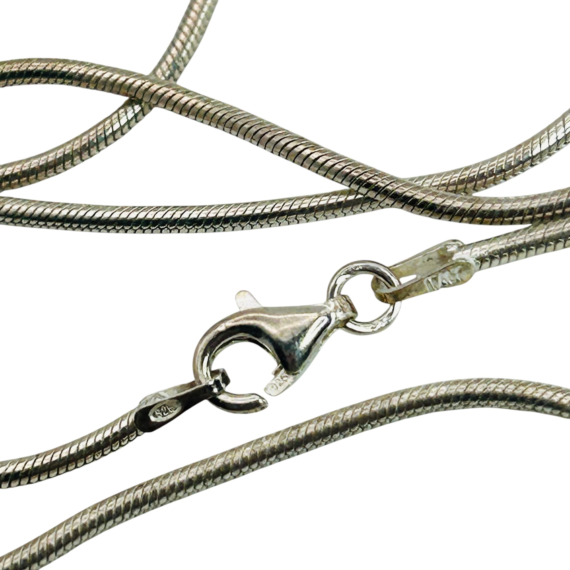 Italy Sterling Round Snake Chain Necklace
