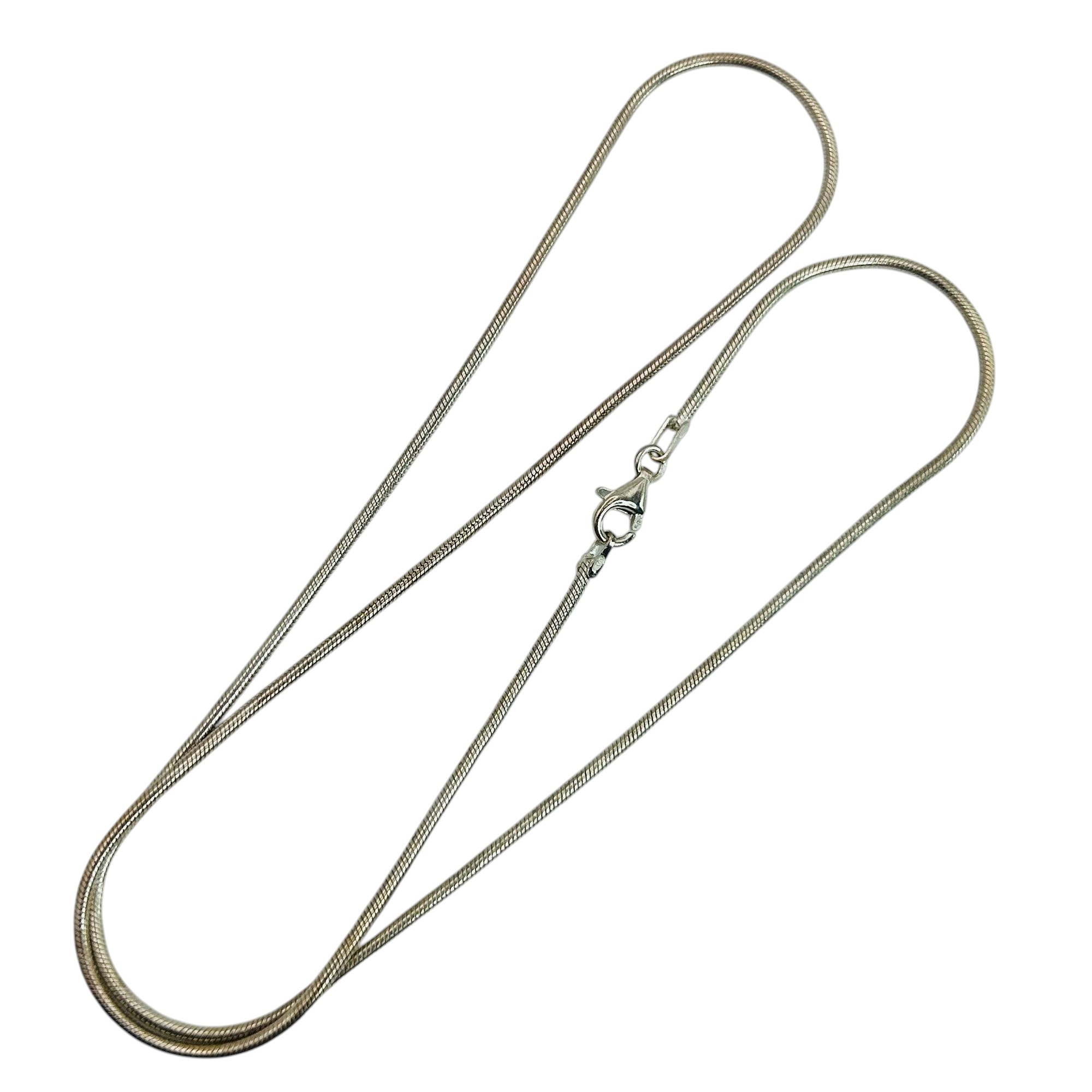 Italy Sterling Round Snake Chain Necklace