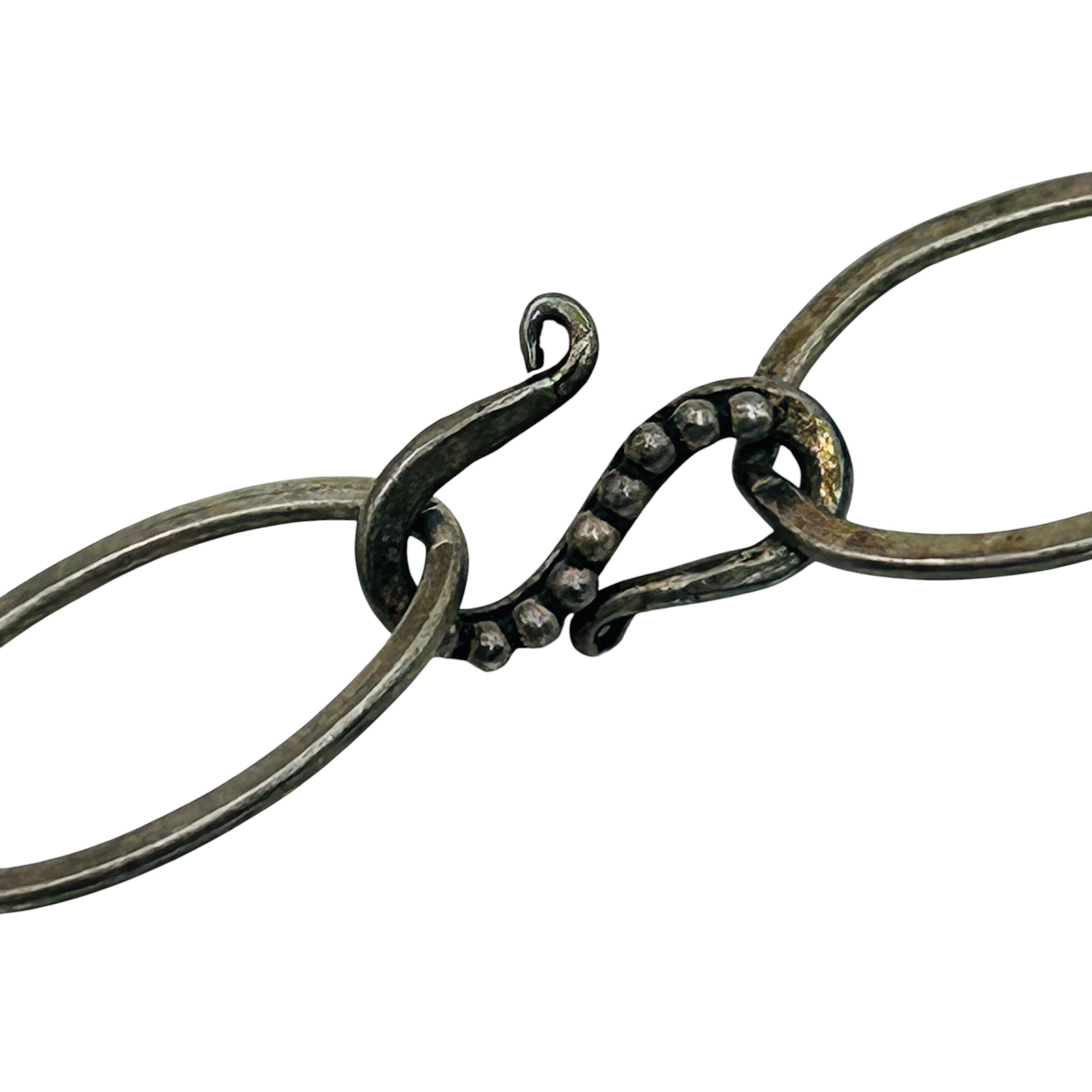 Sterling Pearl Toggle Clasp Necklace