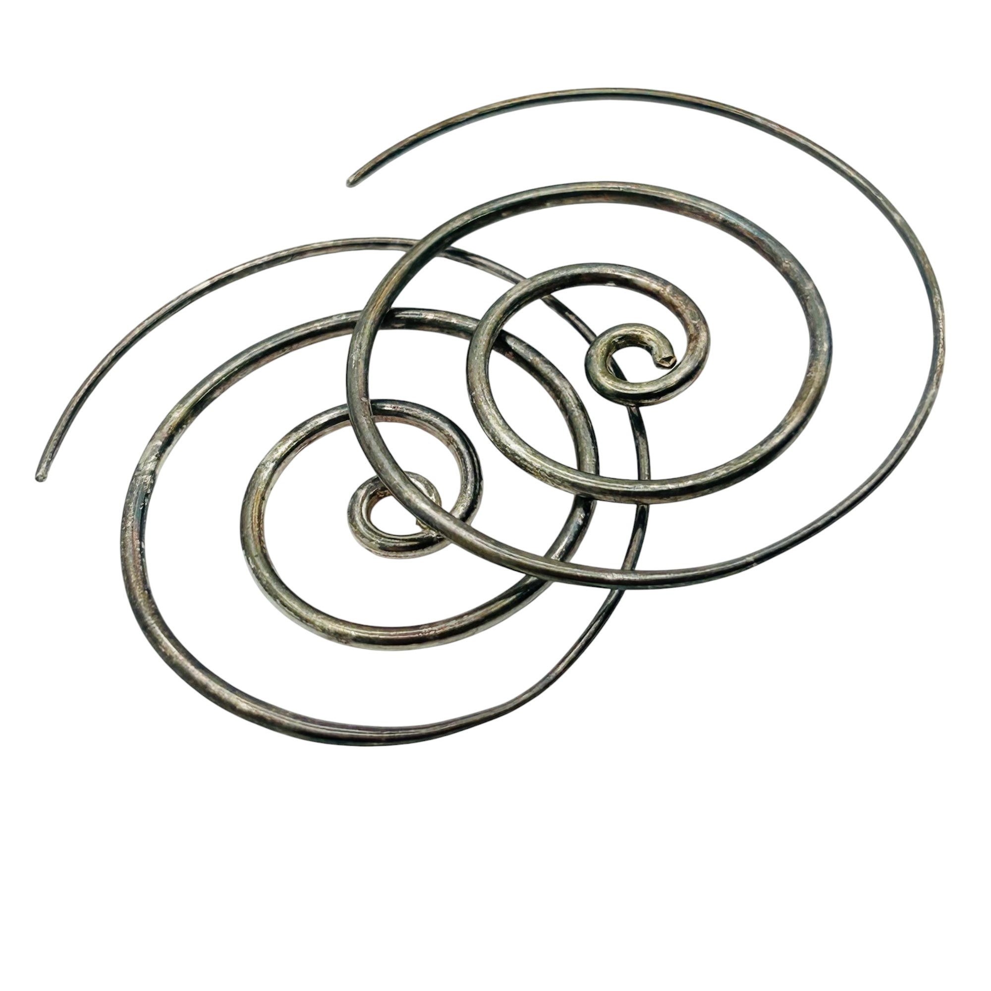 Sterling Spiral Earrings