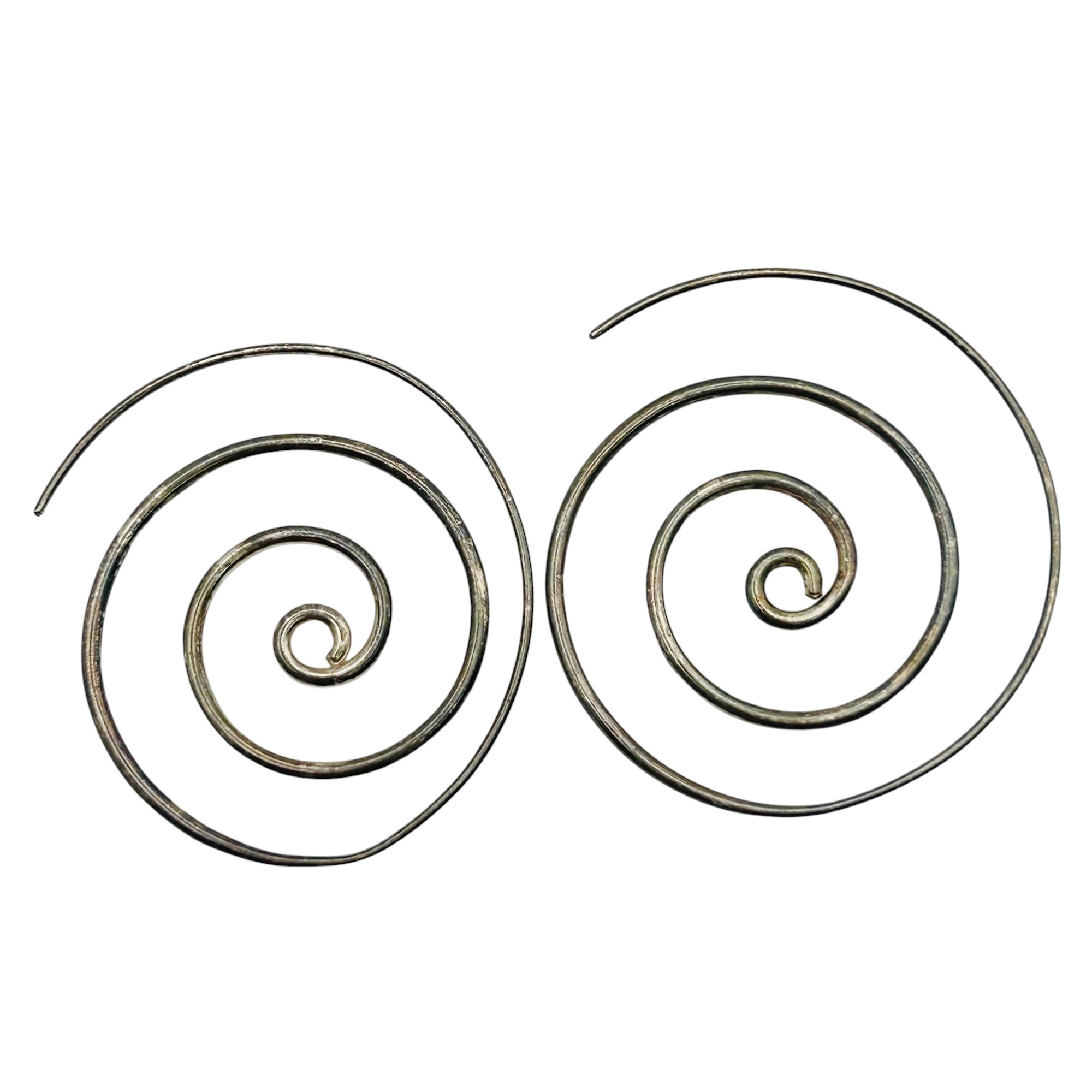 Sterling Spiral Earrings
