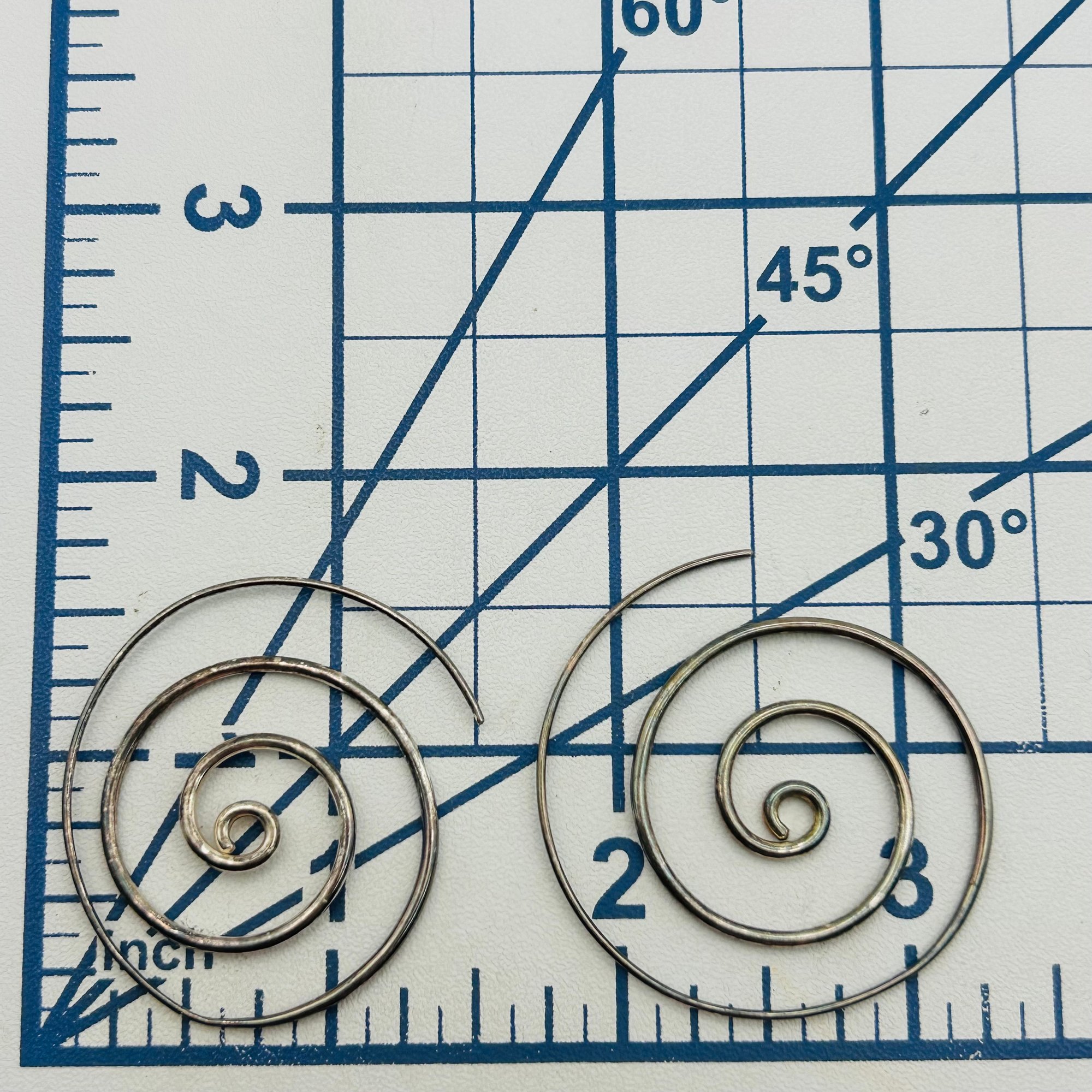 Sterling Spiral Earrings