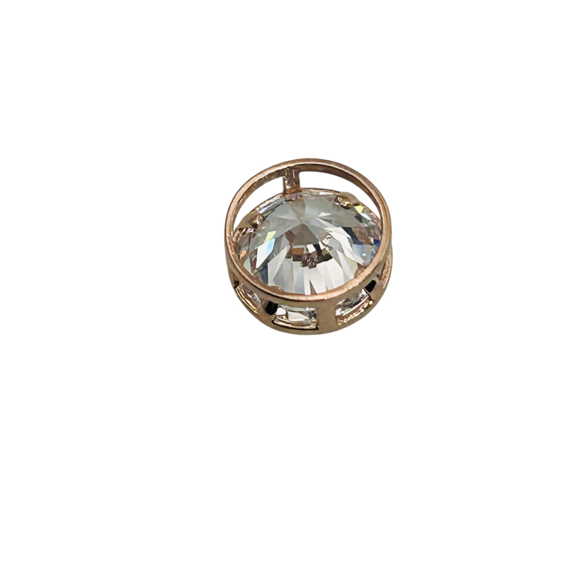 10k Rhinestone Pendant