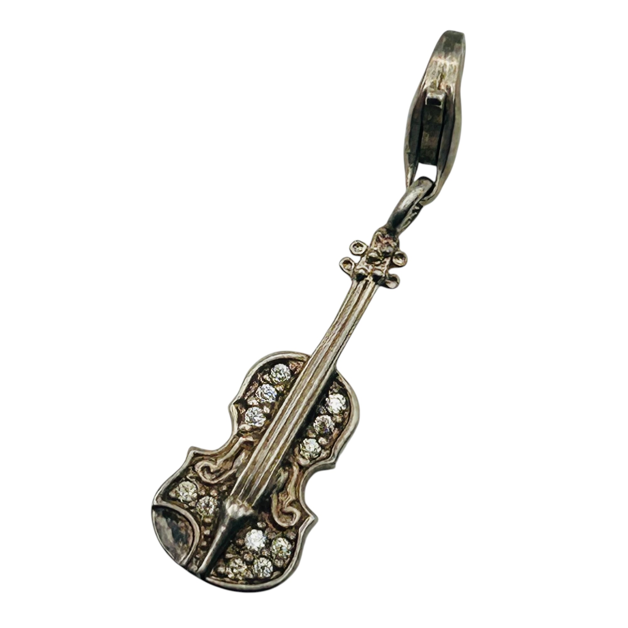 Signed Thomas Sabo Sterling Guitar Charm