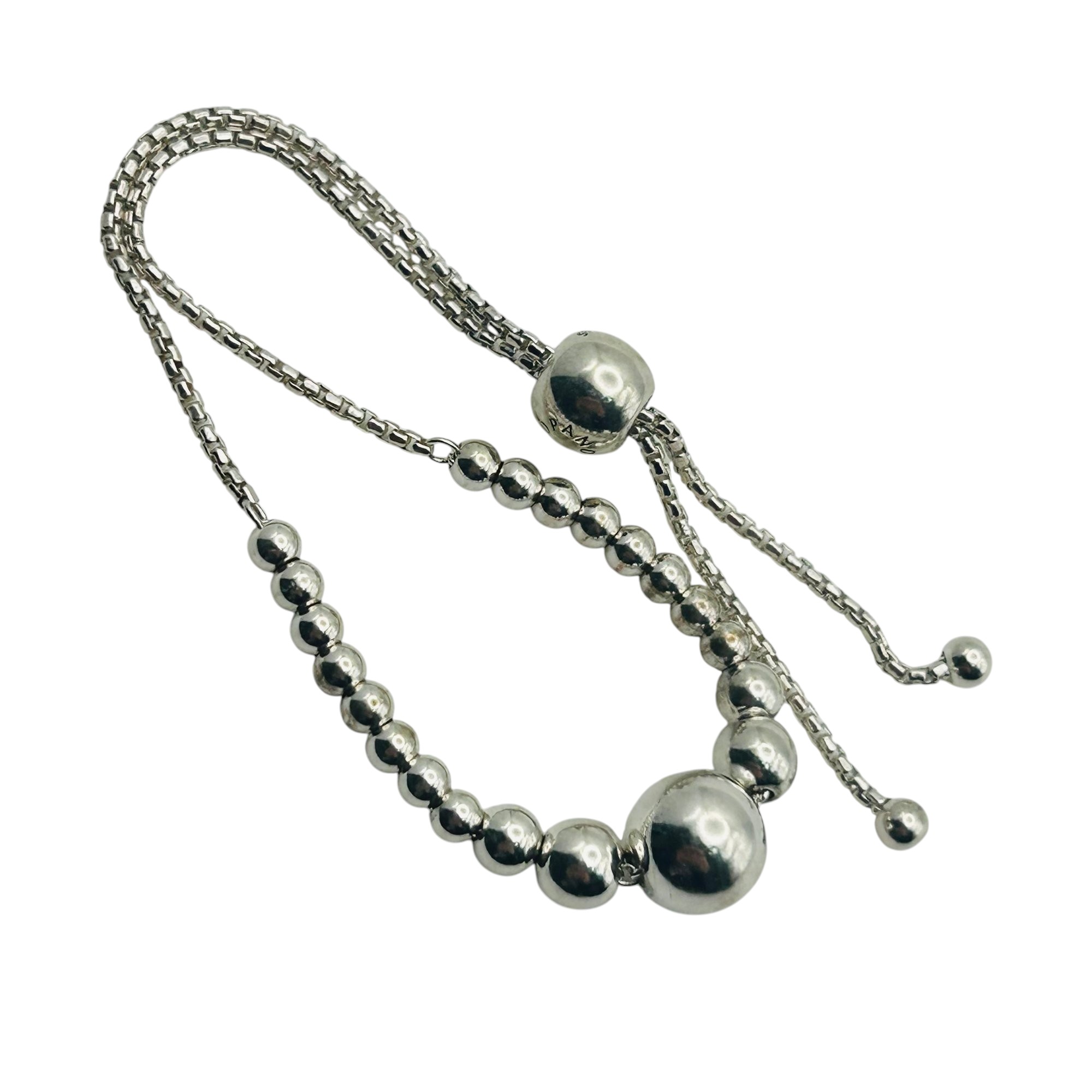 Pandora Sterling Adjustable Bead Chain Bracelet