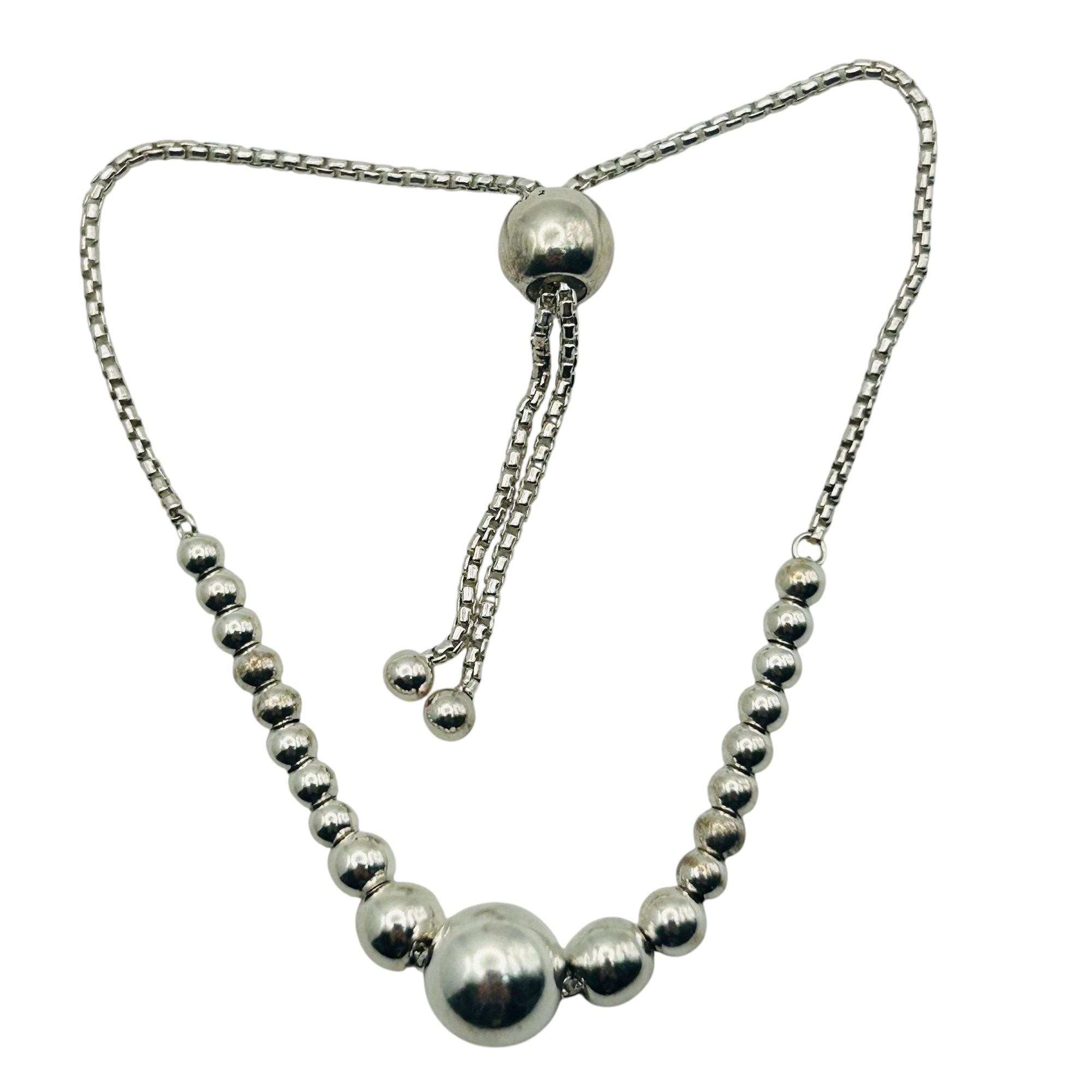 Pandora Sterling Adjustable Bead Chain Bracelet