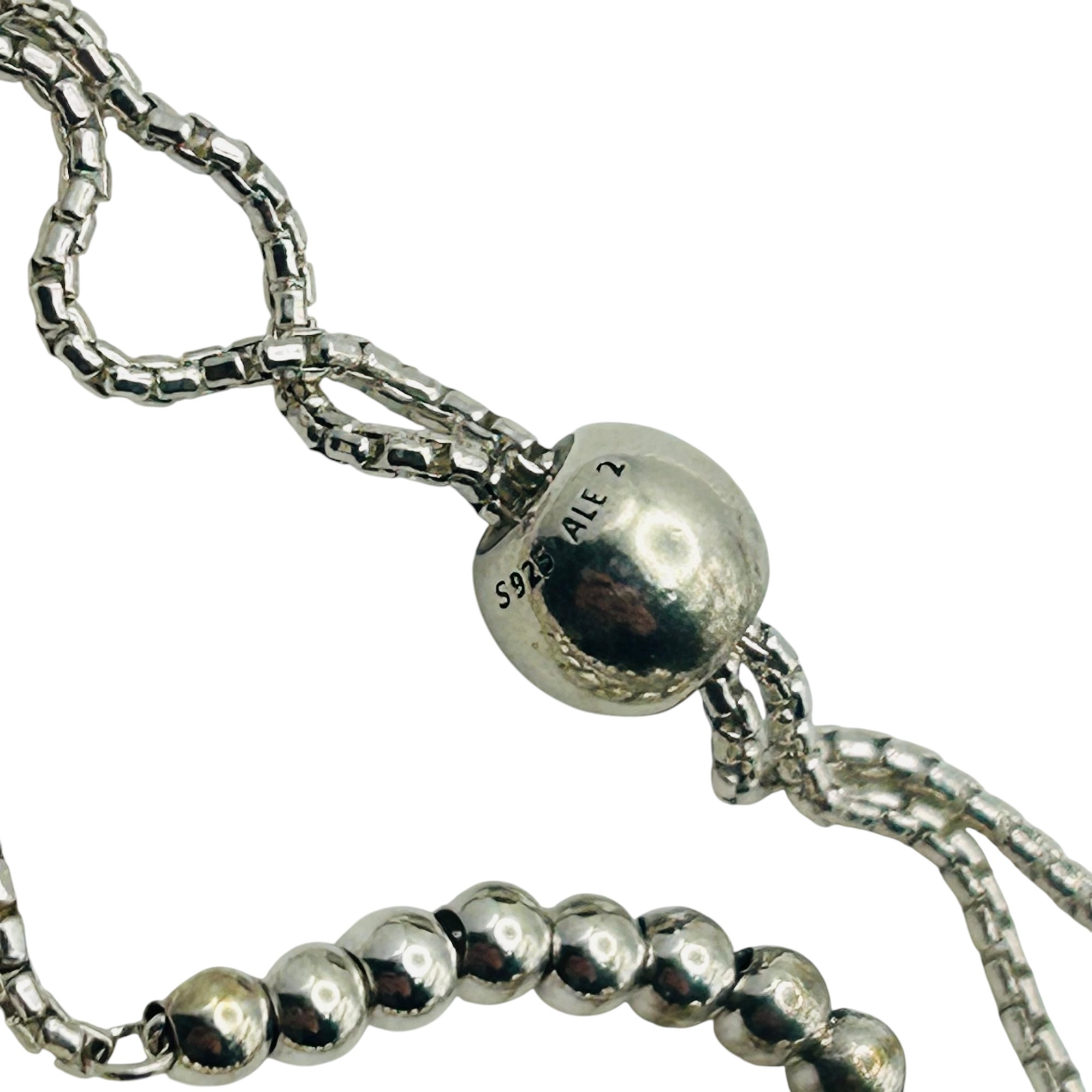 Pandora Sterling Adjustable Bead Chain Bracelet