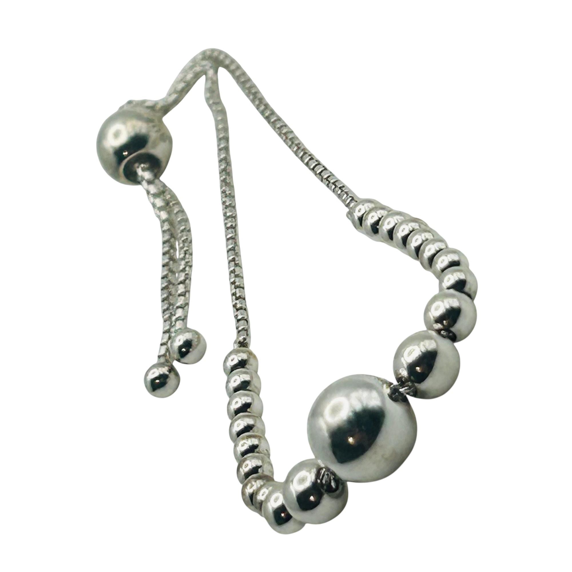 Pandora Sterling Adjustable Bead Chain Bracelet