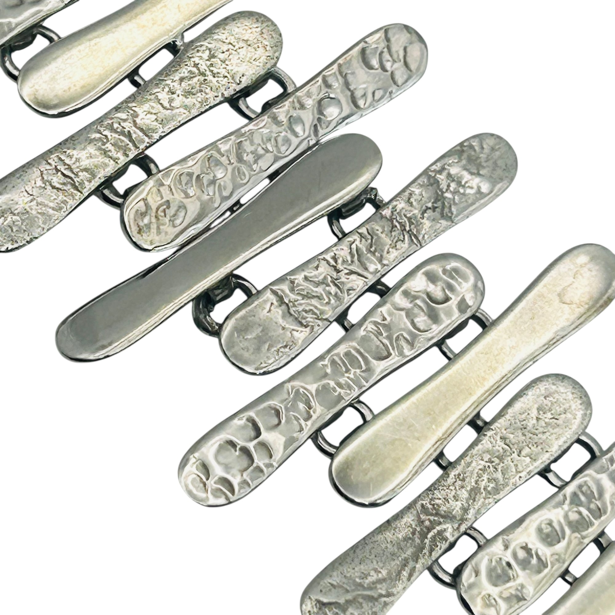 ATI Mexico Sterling Hammered Bracelet