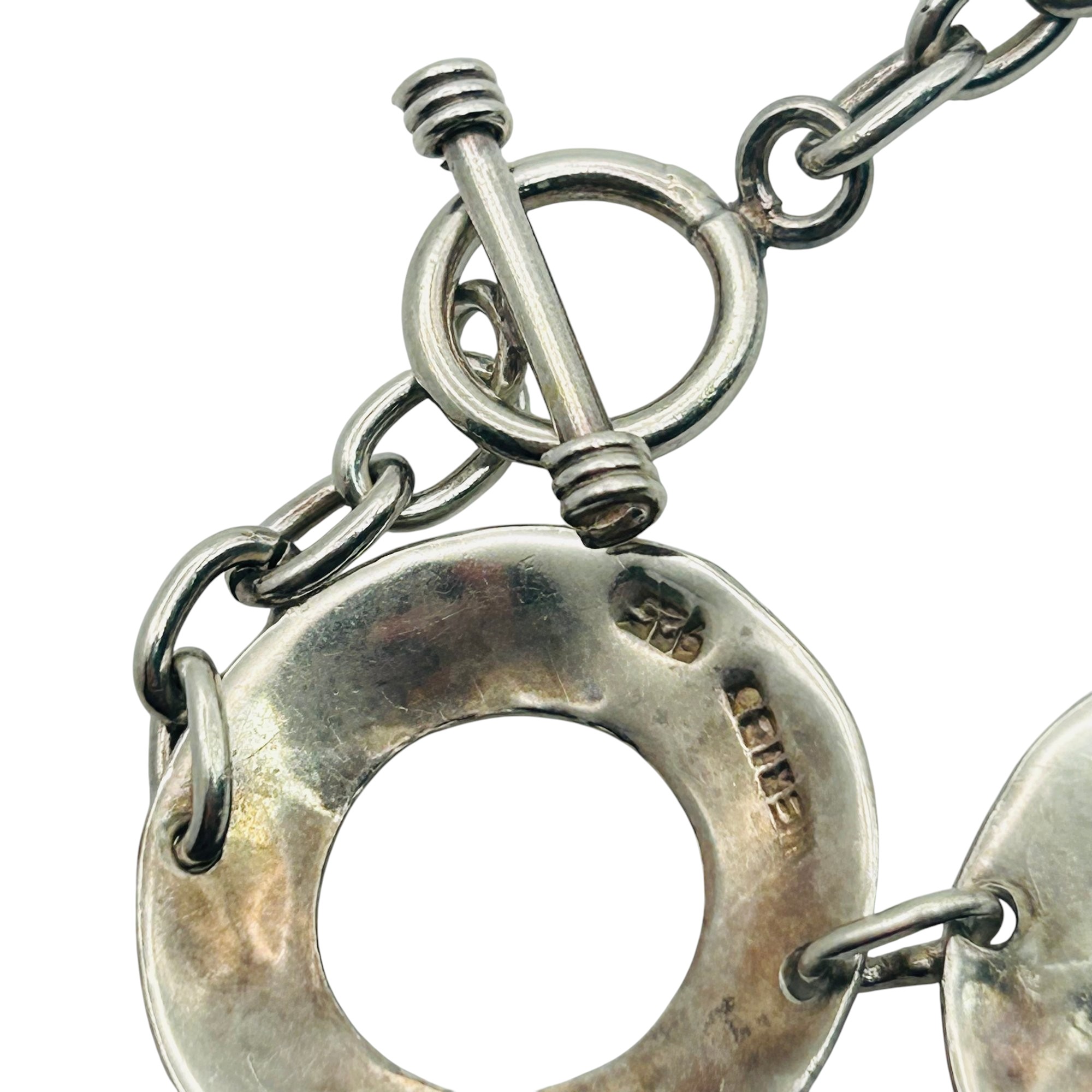 Mexico Sterling Circle Cut Out Bracelet