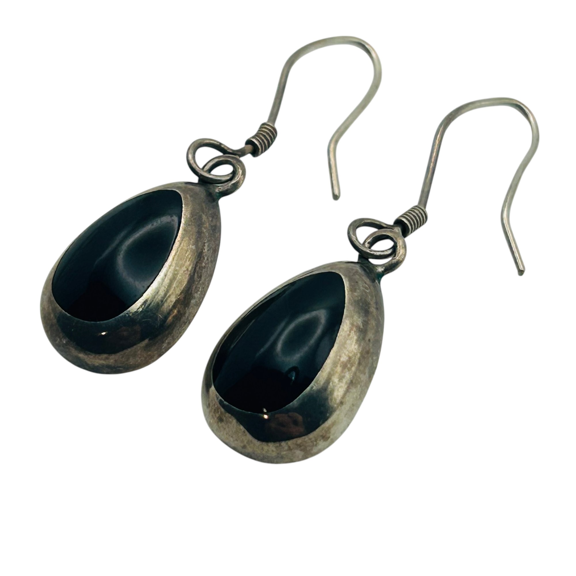 Mexico Sterling Inlay Earrings