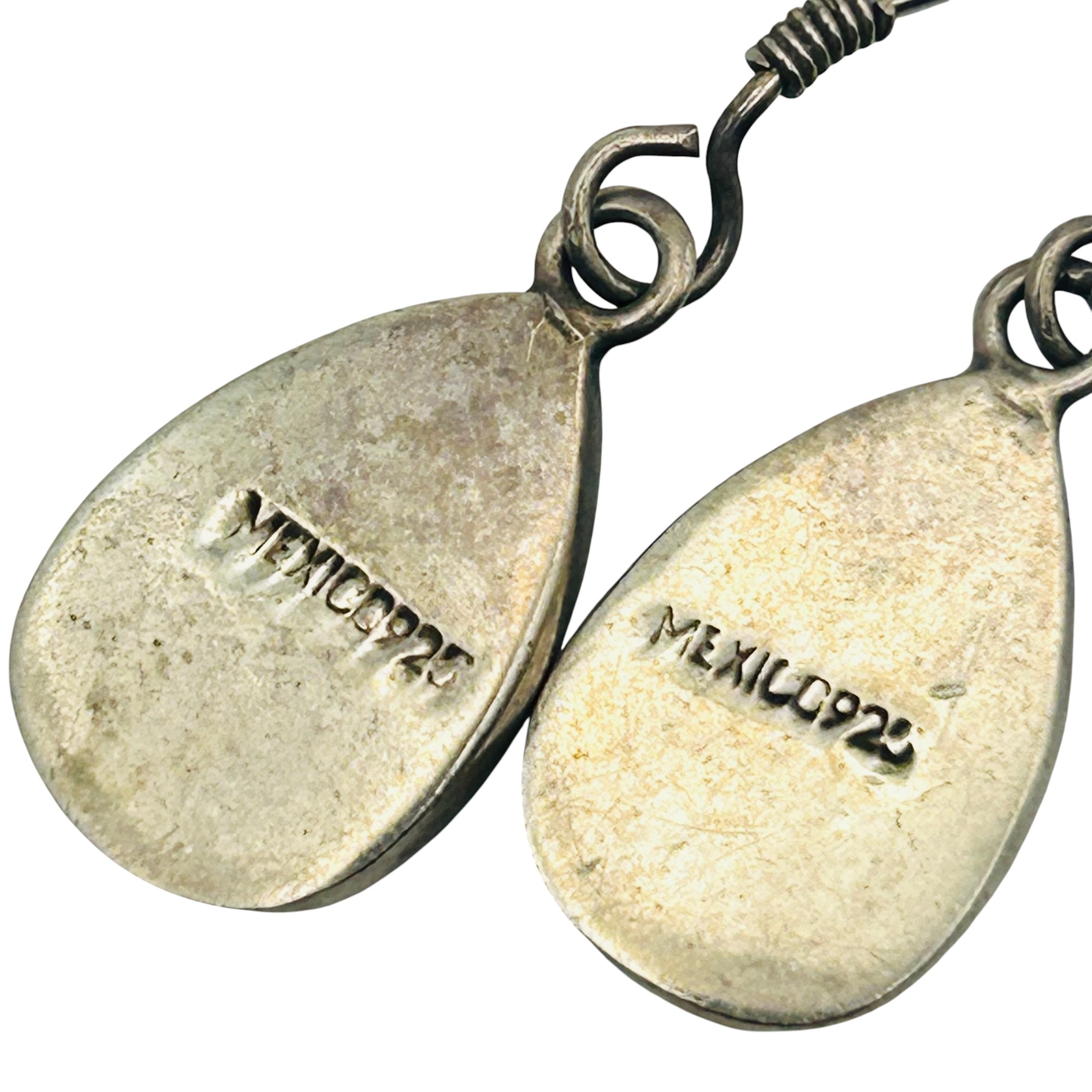 Mexico Sterling Inlay Earrings