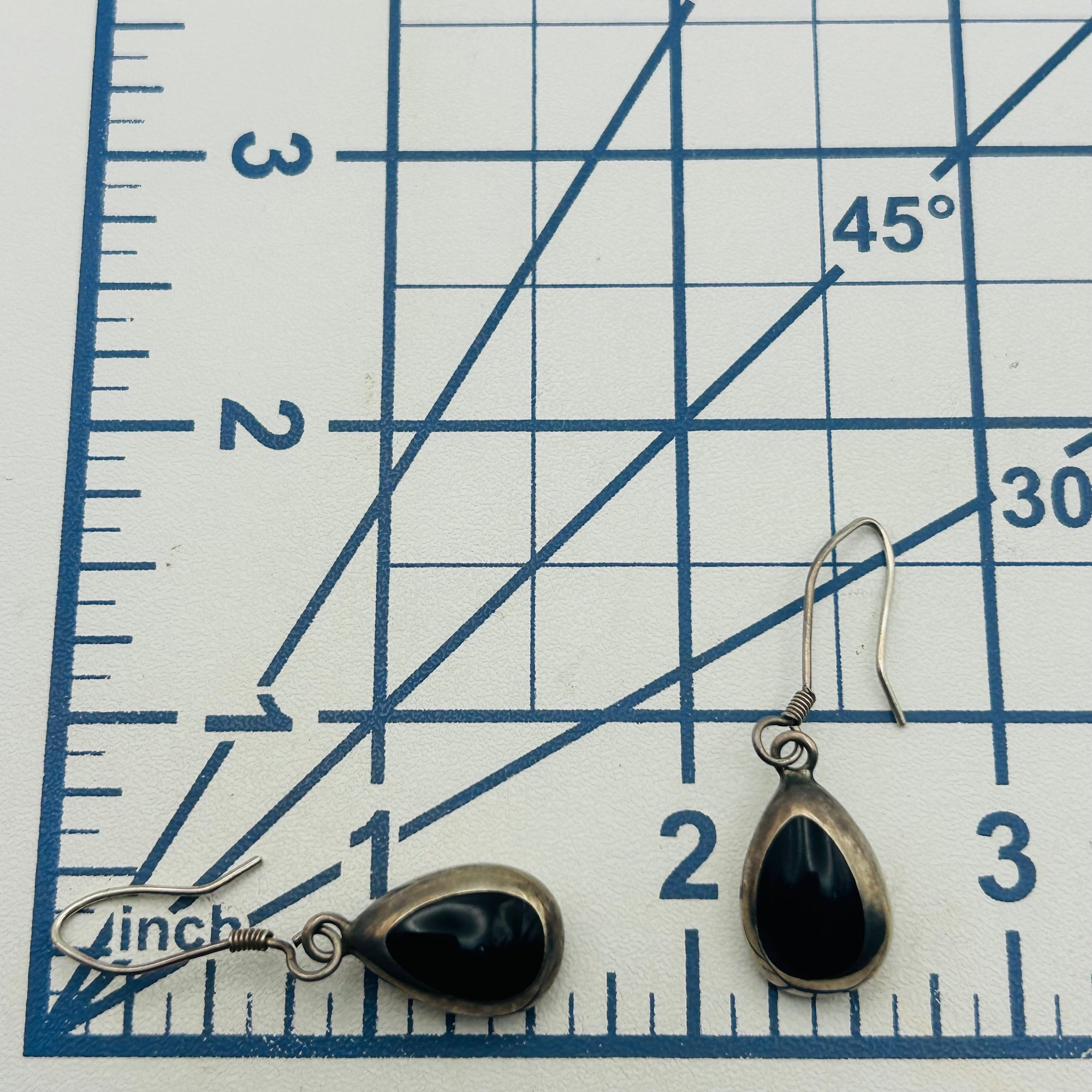 Mexico Sterling Inlay Earrings