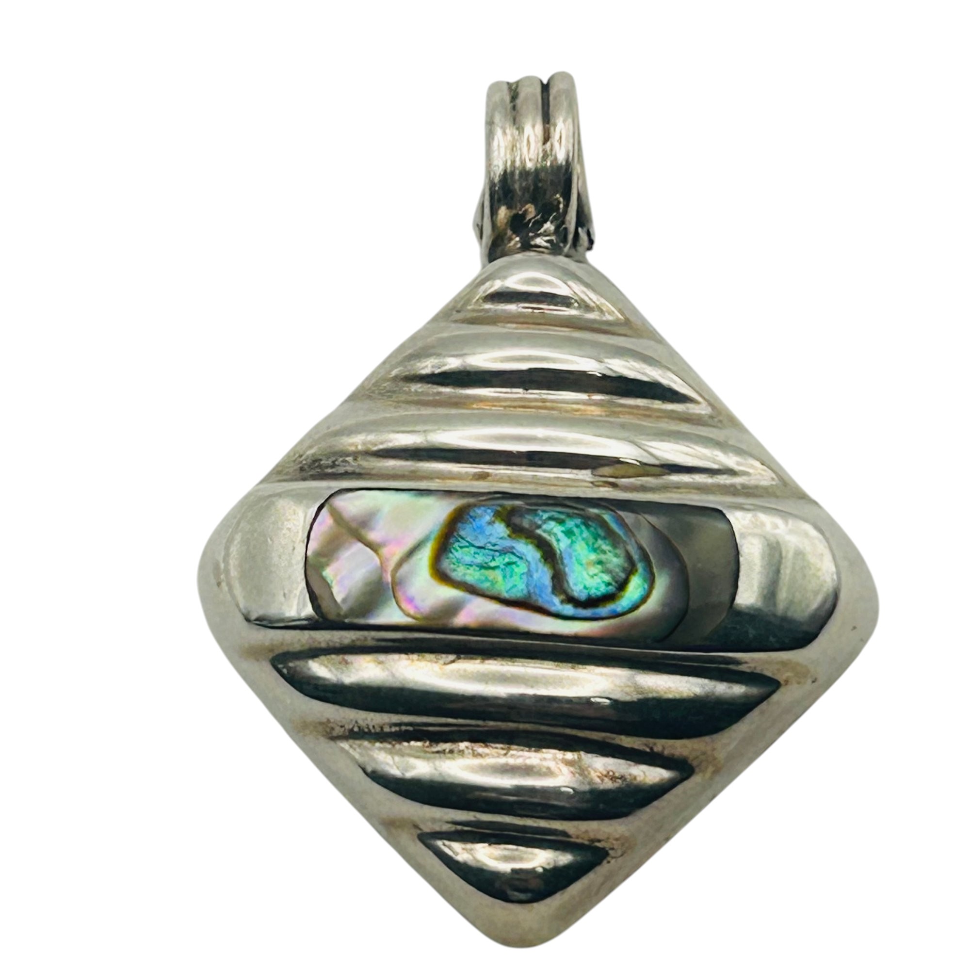 Taxco Mexico Sterling Abalone Pendant