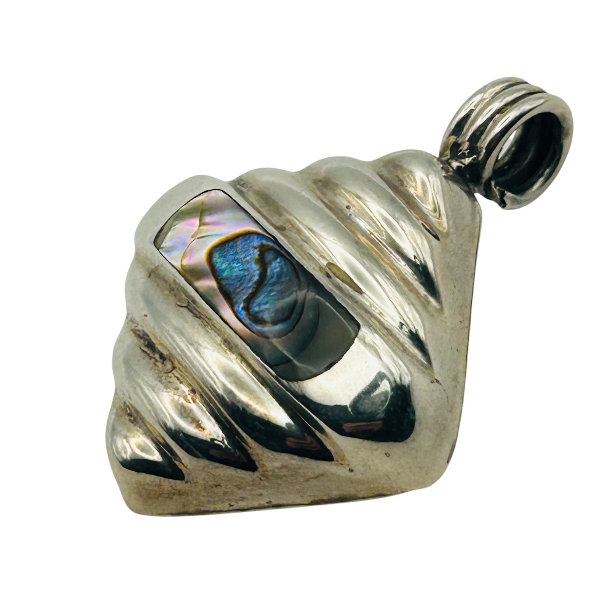 Taxco Mexico Sterling Abalone Pendant