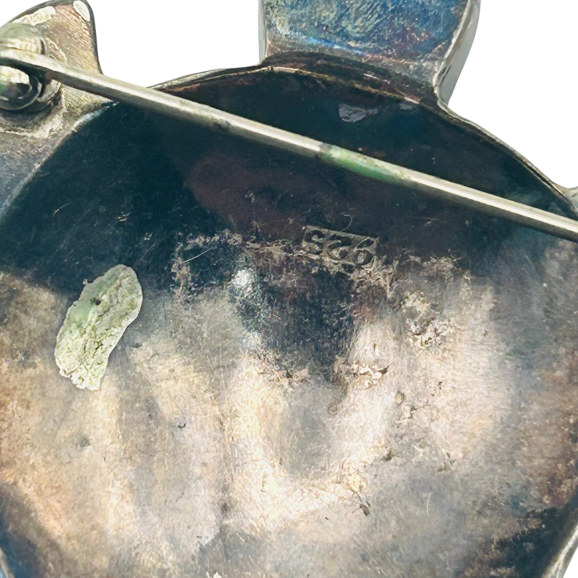 Sterling Abalone Turtle Brooch