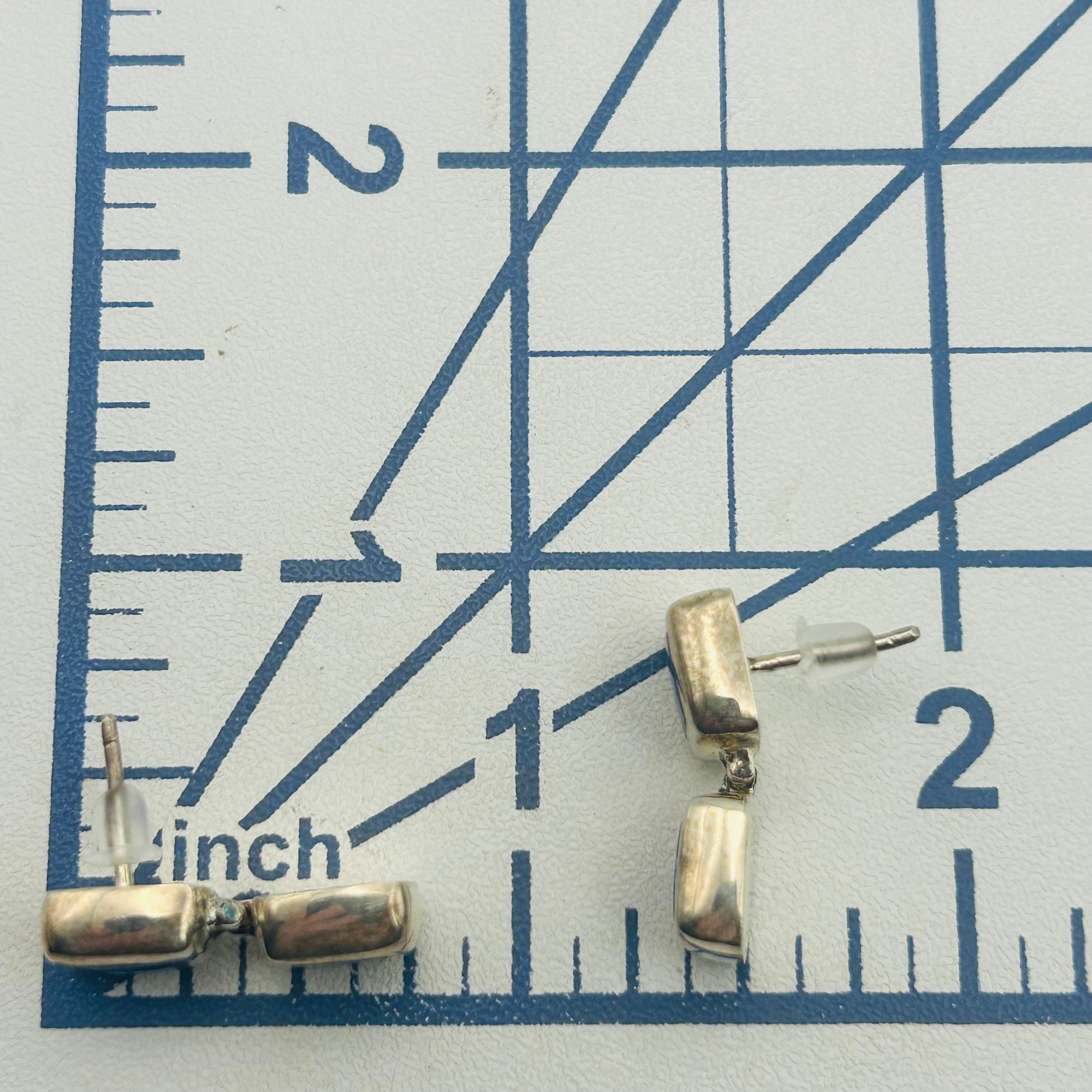 950 Silver Lapis Lazuli Earrings