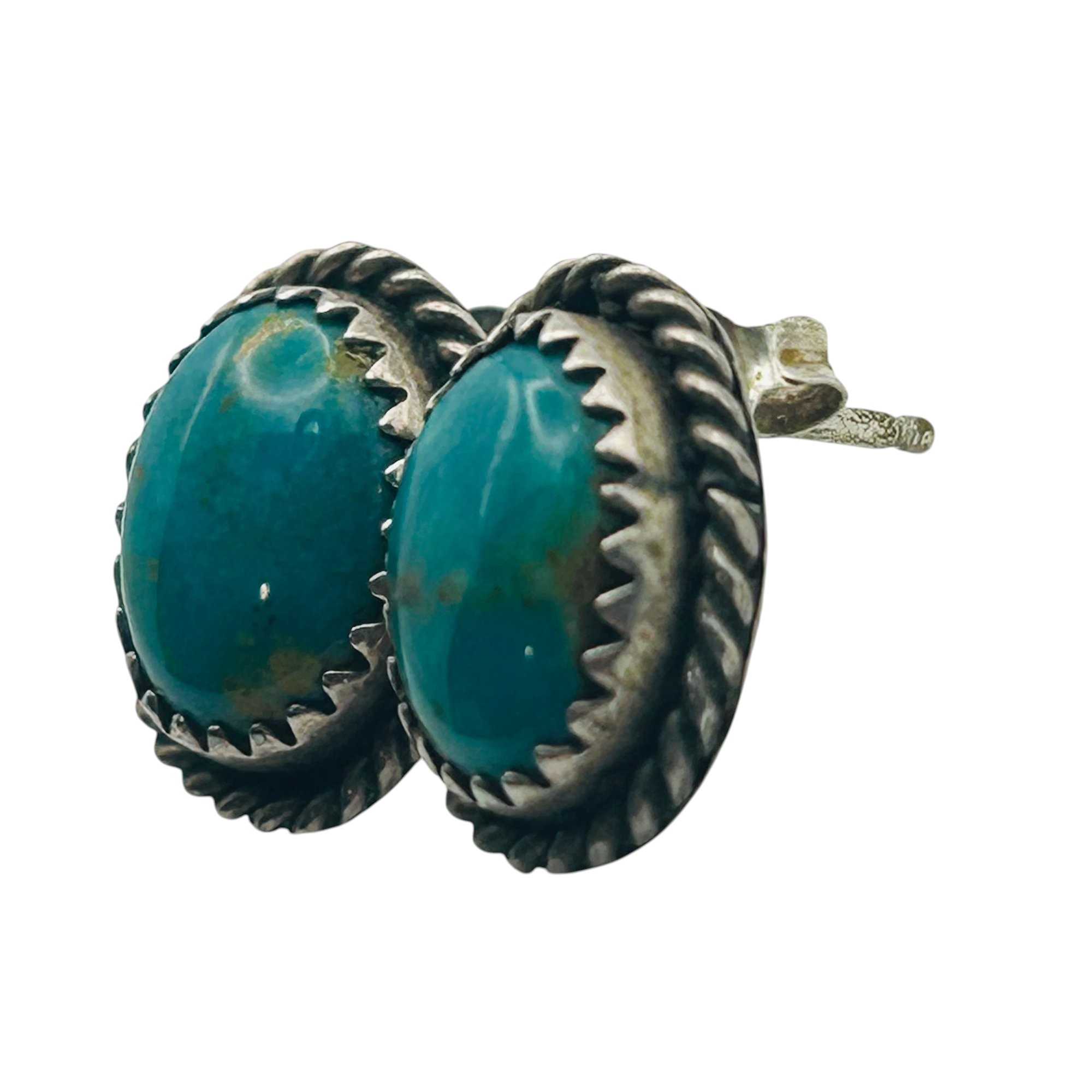 Southwest Sterling Turquoise Earrings