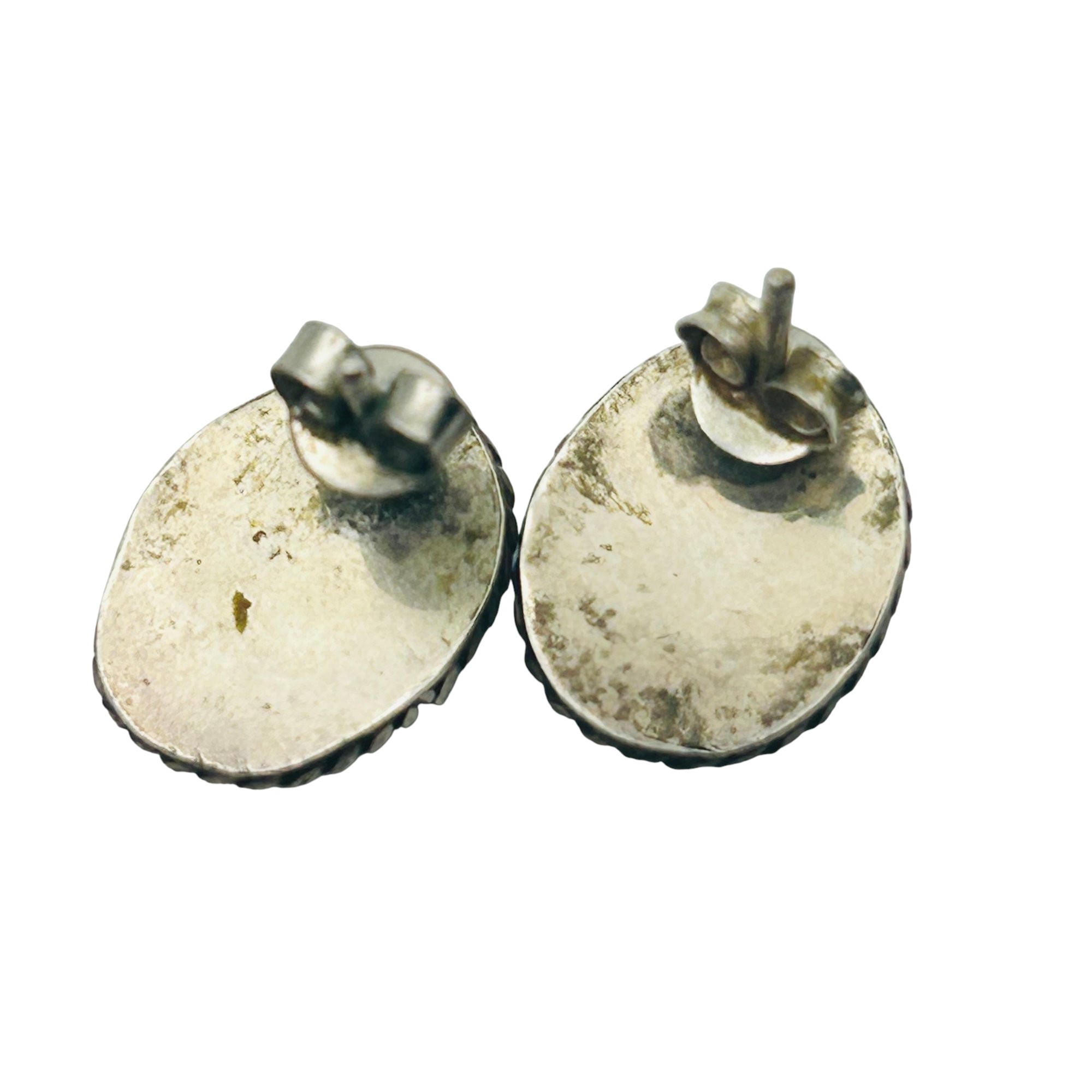 Southwest Sterling Turquoise Earrings