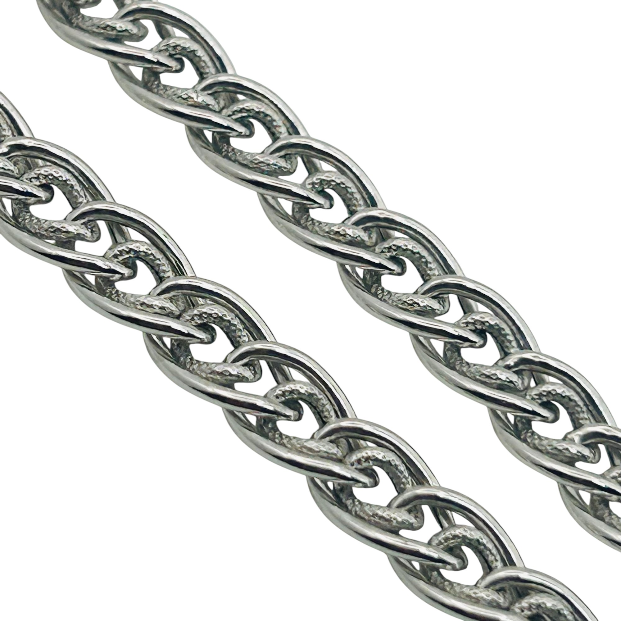 Signed Italy Sterling Curb Chain Bracelet
