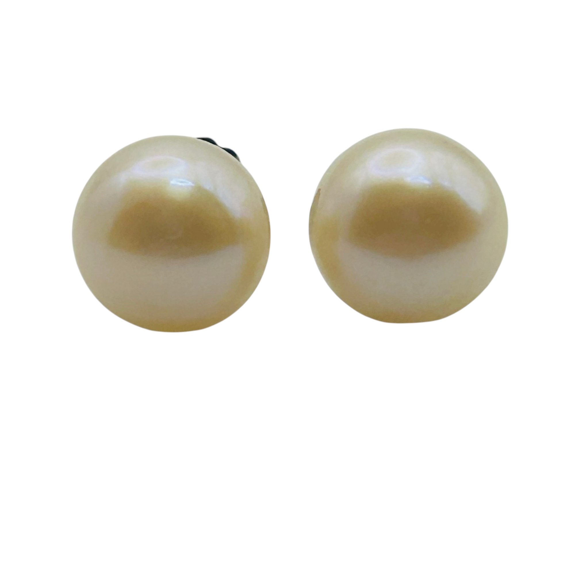 Signed Sterling Pearl Earrings