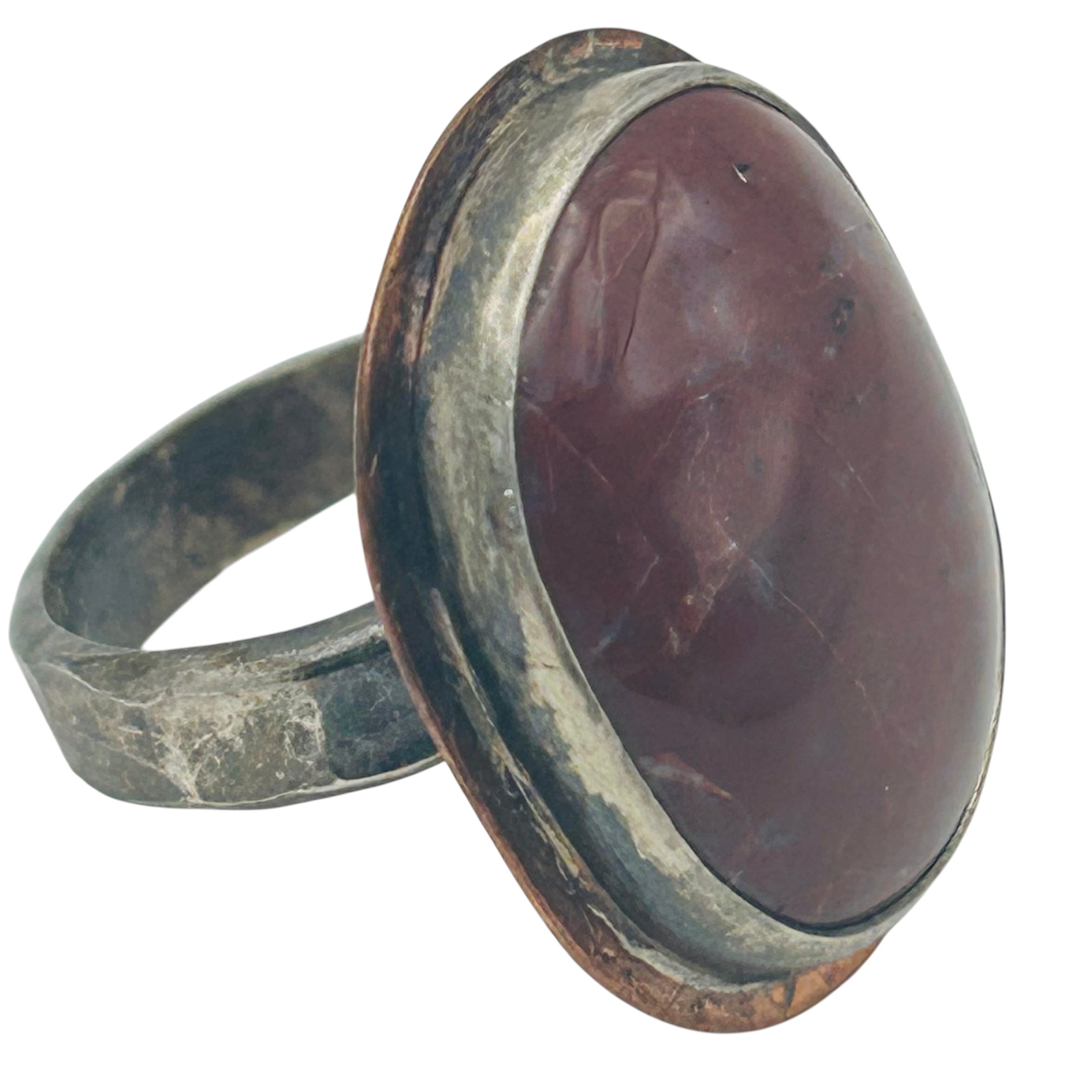 Sterling Carnelian Ring Sz 7.5