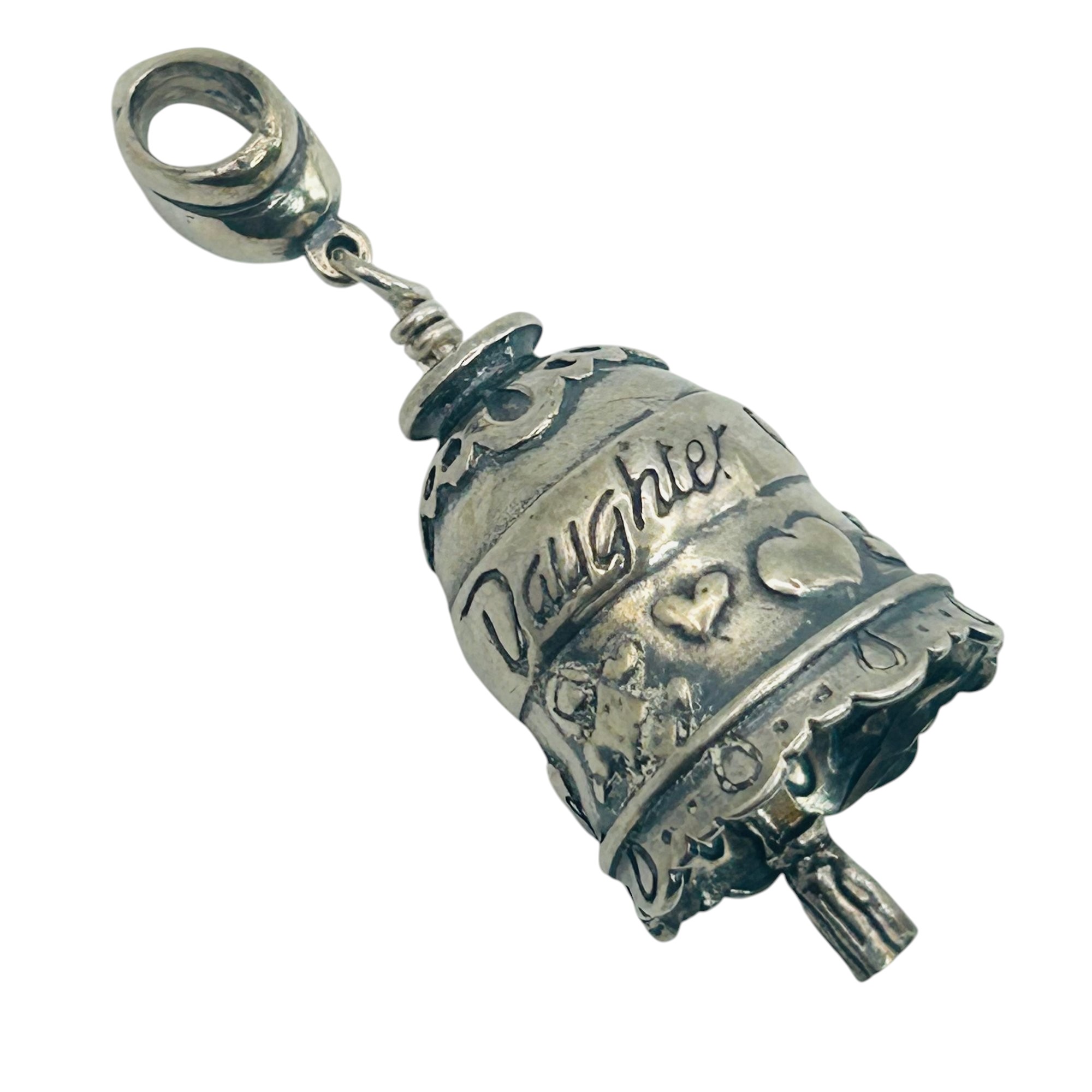 Signed Sterling Daughter Bell Pendant