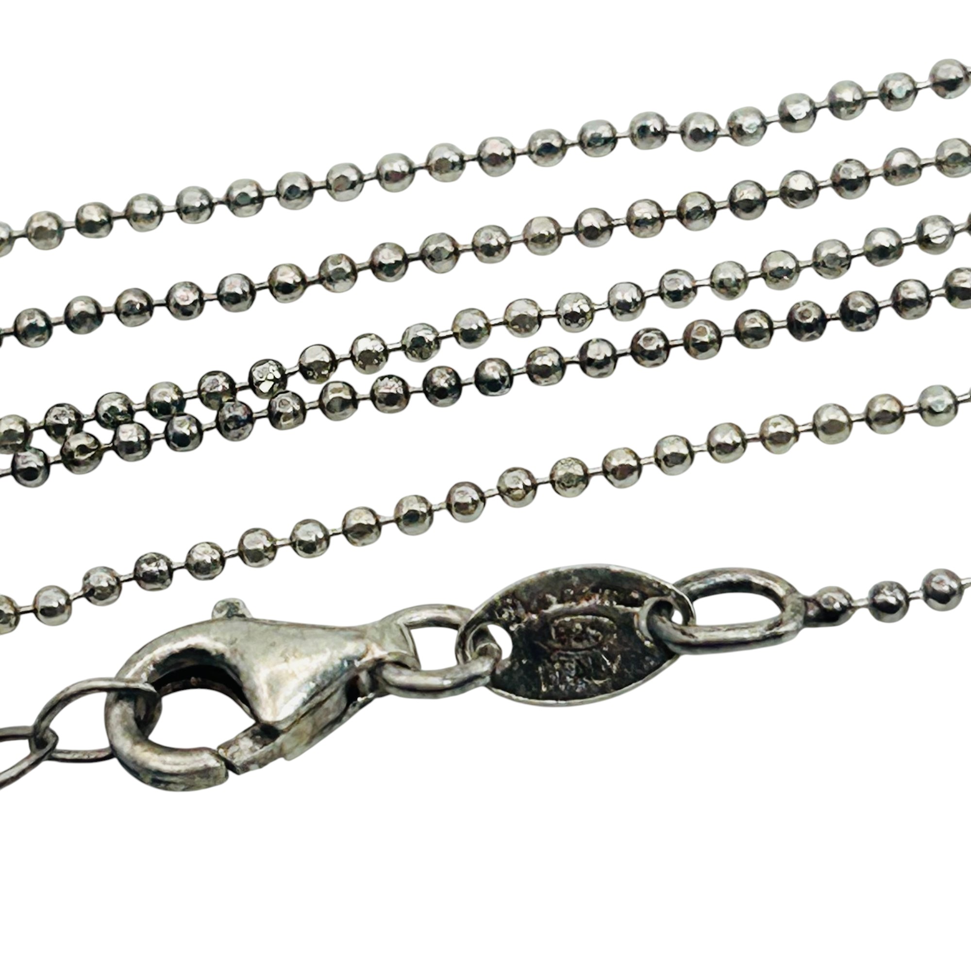Dyadema Italy Sterling Bead Chain Necklace
