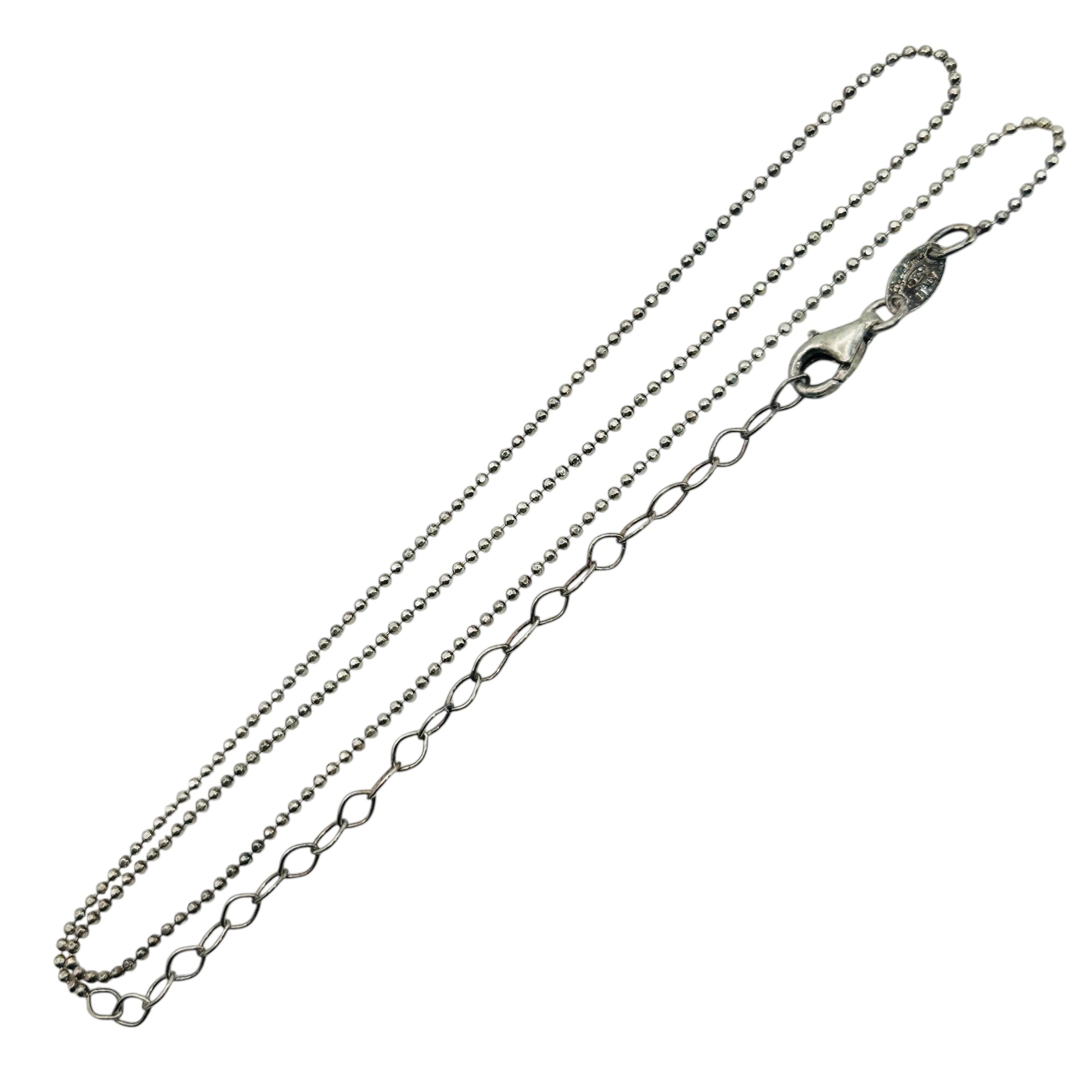 Dyadema Italy Sterling Bead Chain Necklace