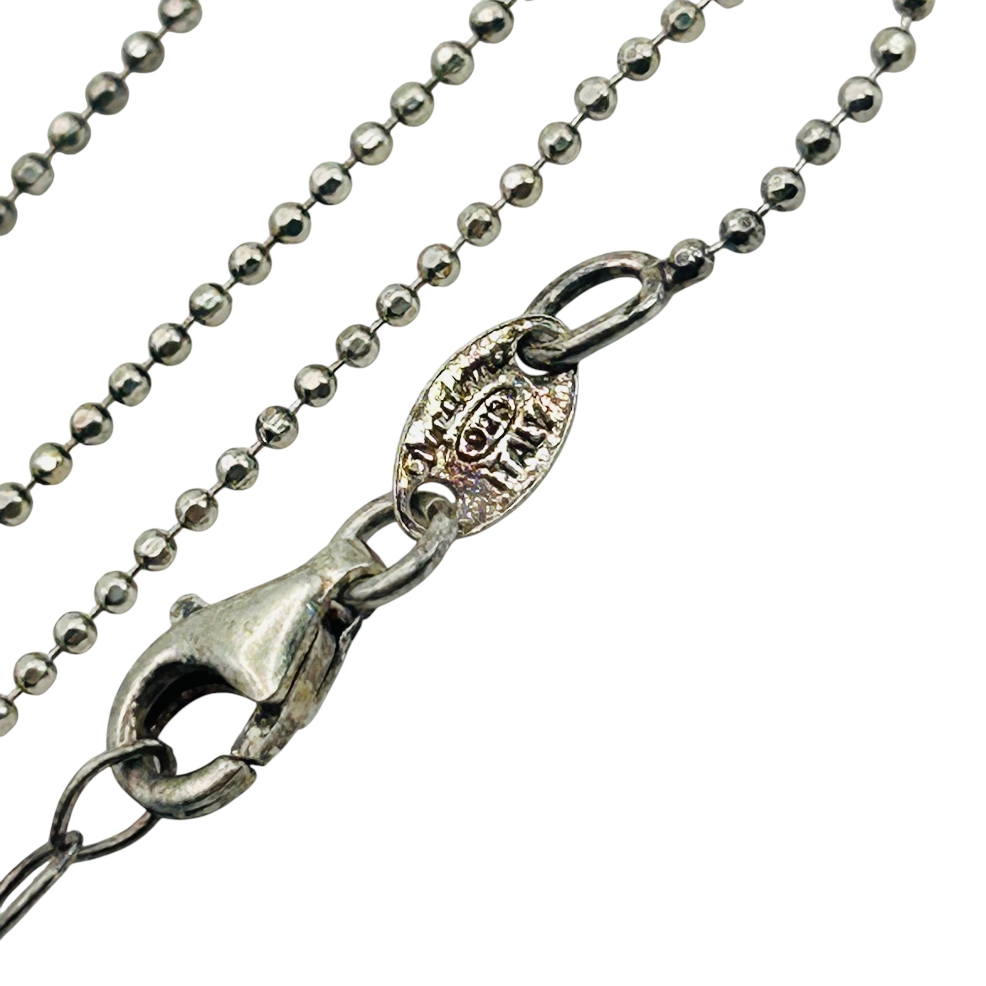 Dyadema Italy Sterling Bead Chain Necklace