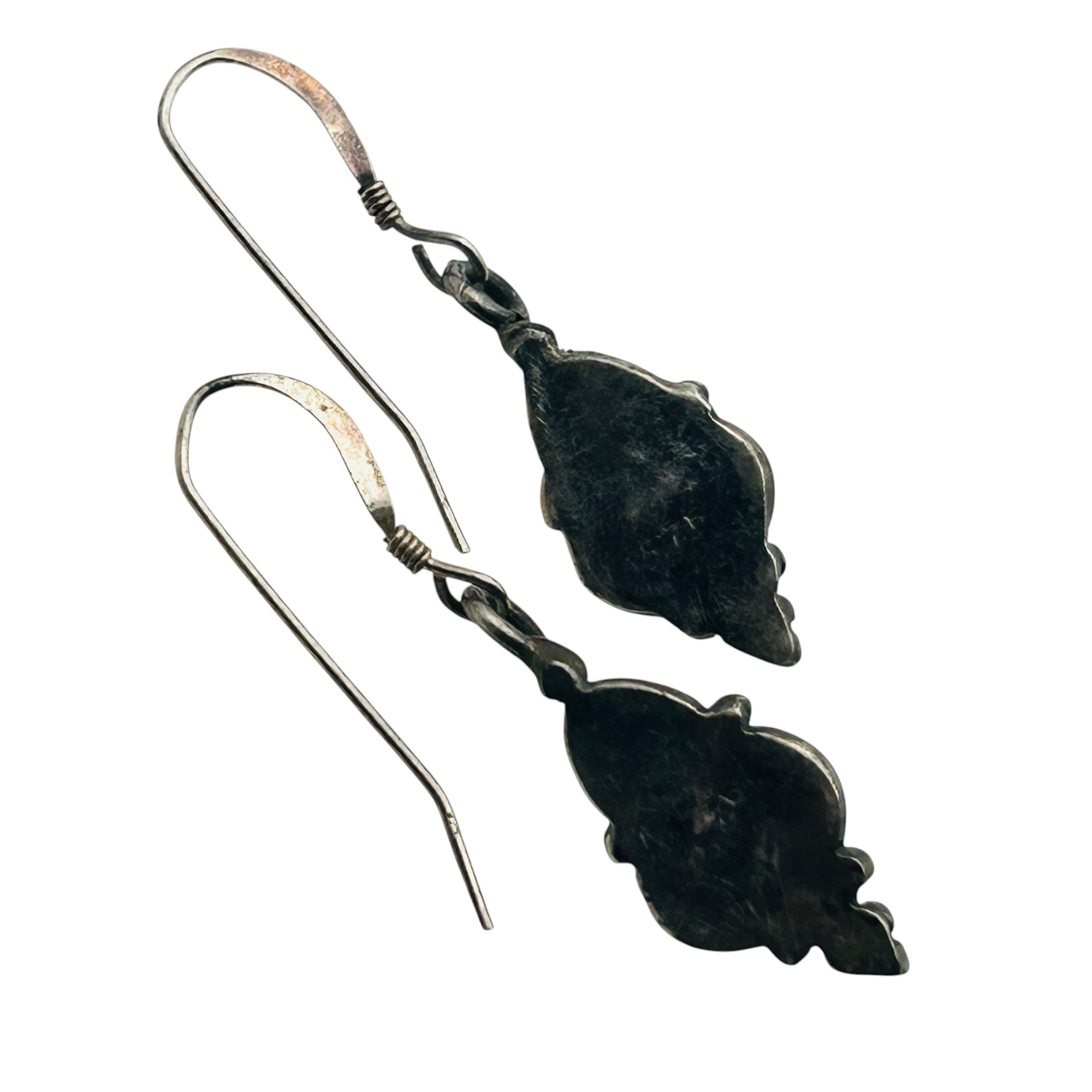 Sterling Amethyst Hook Back Earrings