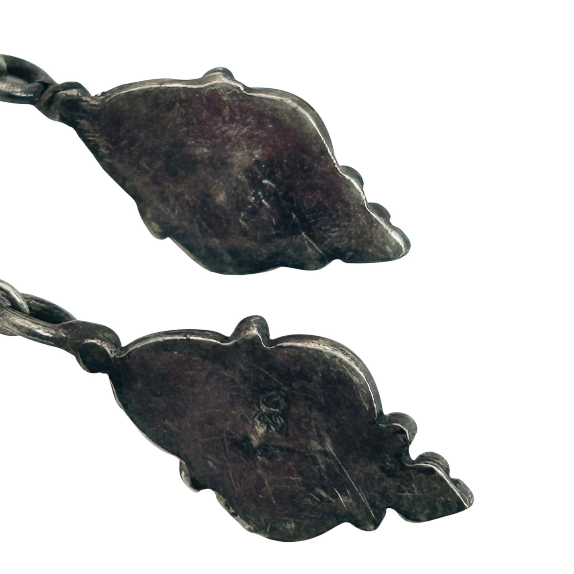 Sterling Amethyst Hook Back Earrings