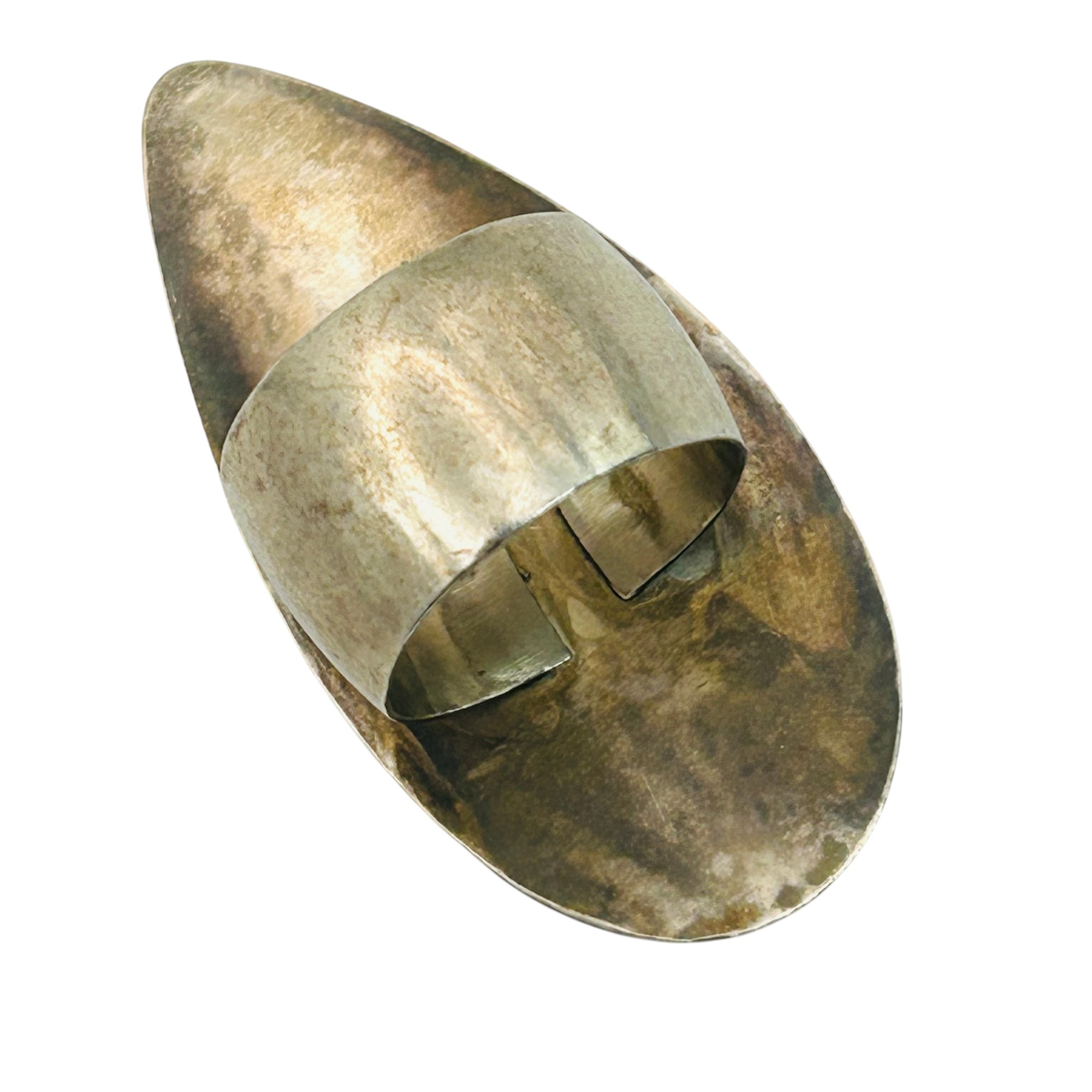Sterling Jasper Tear Drop Ring Sz 8