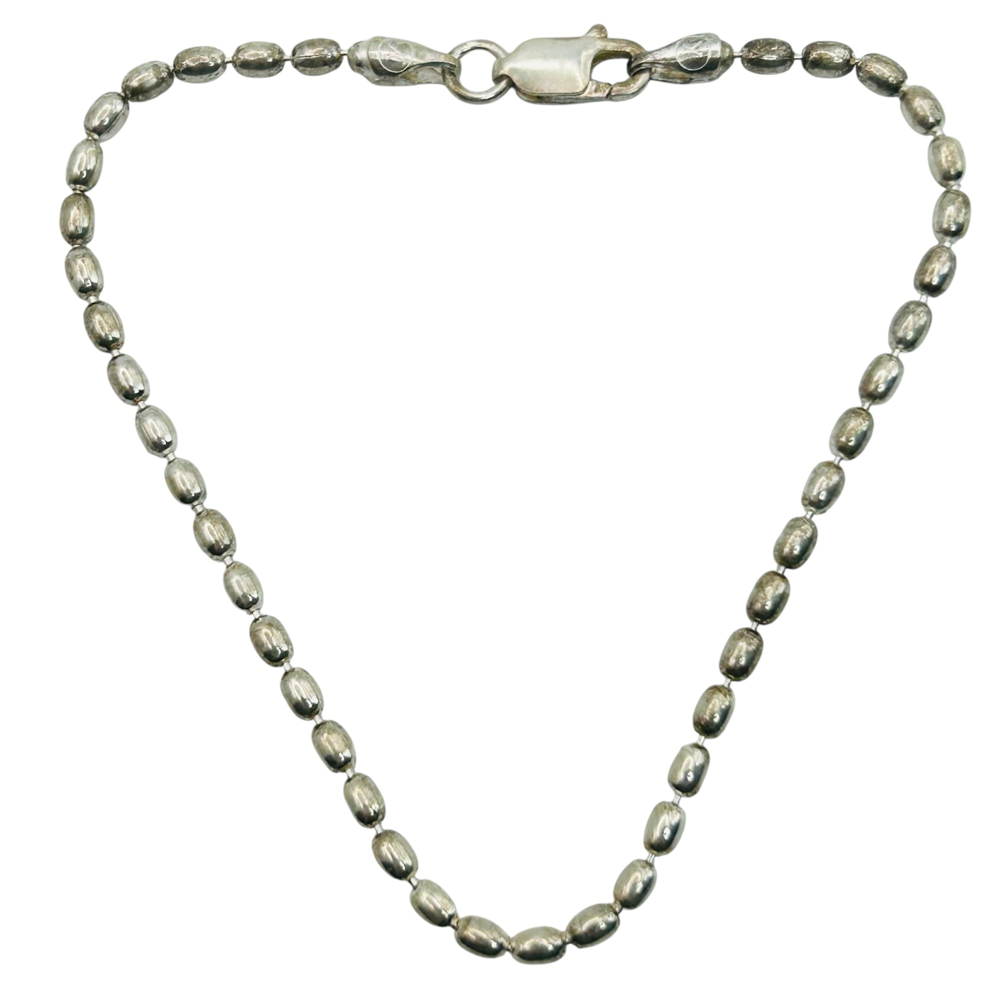 Italy Sterling Bead Chain Bracelet