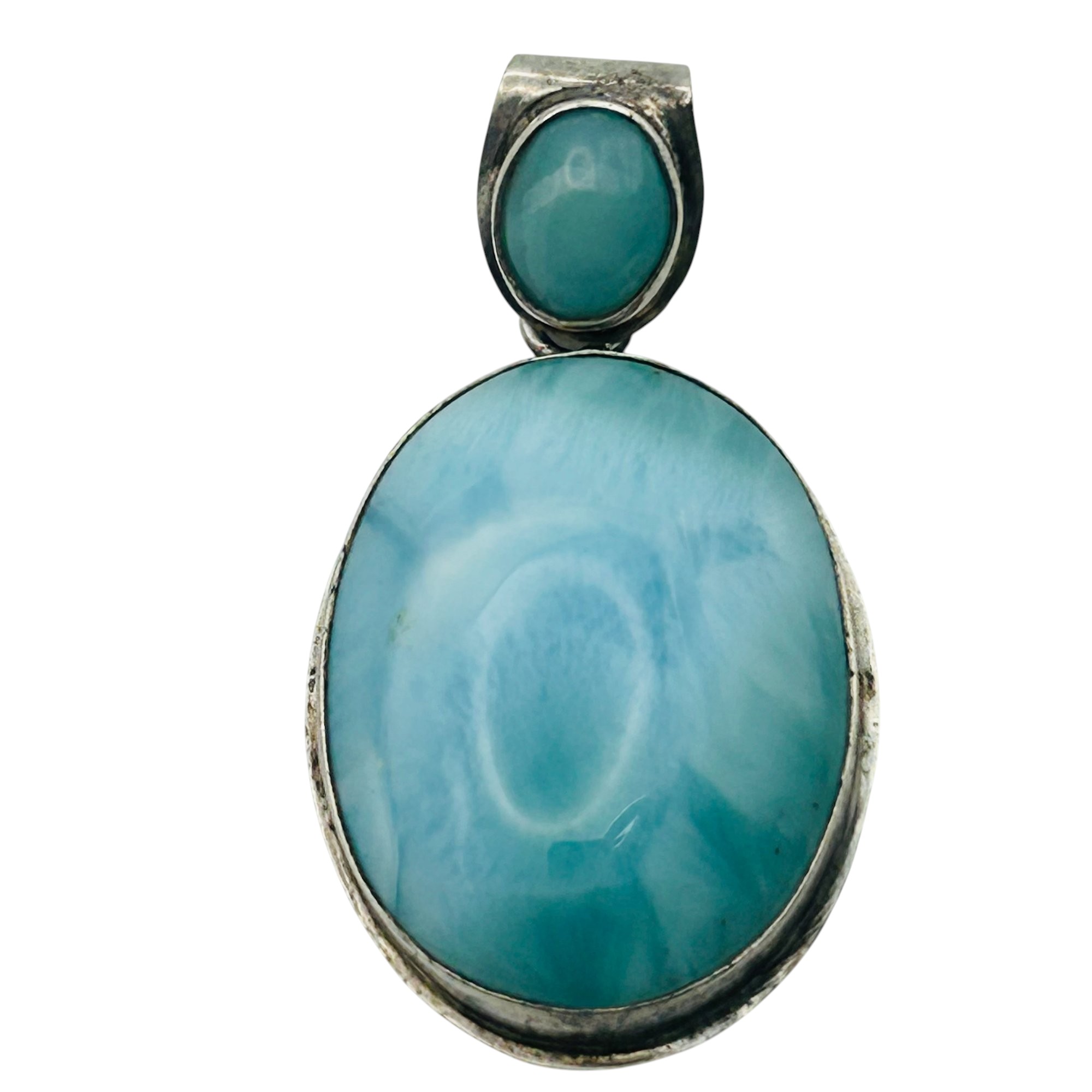 Sterling Larimar Pendant