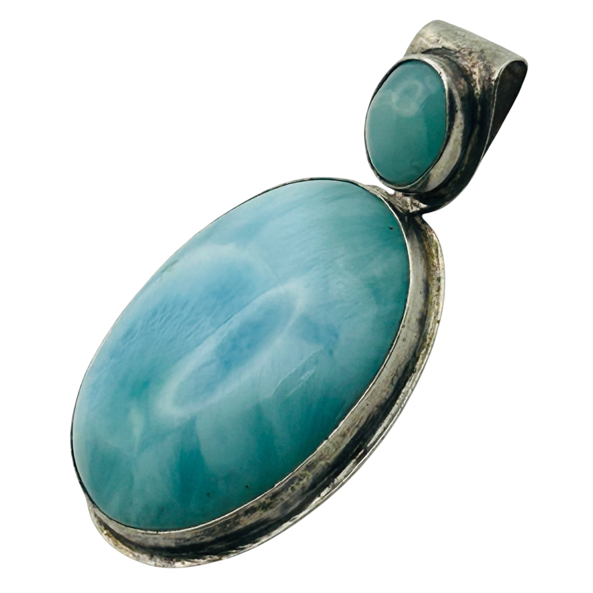 Sterling Larimar Pendant