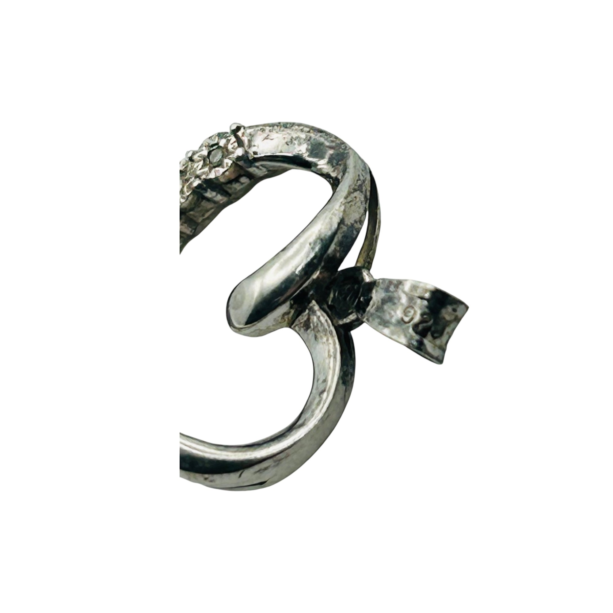 Sterling Diamond Heart Cut Out Pendant