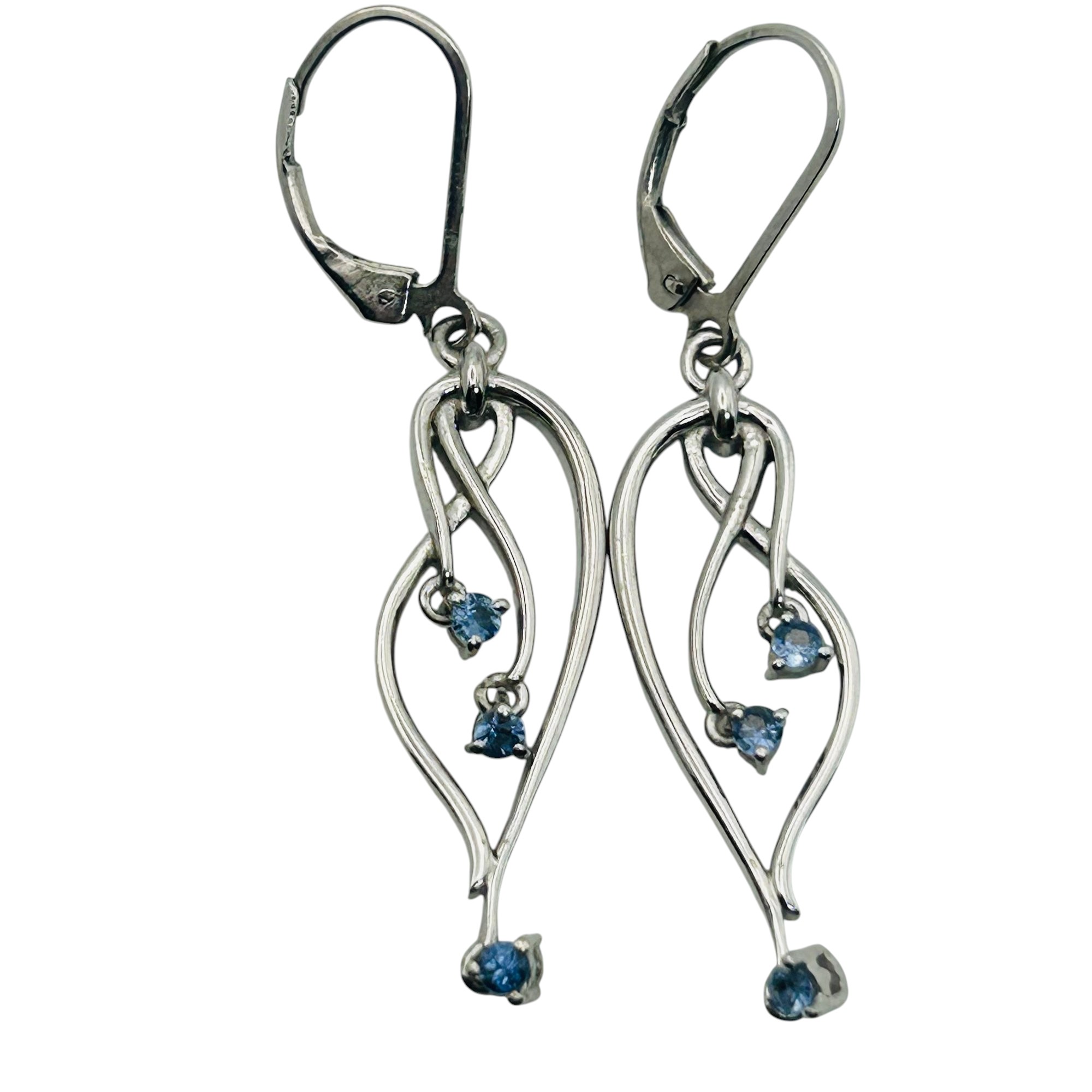 Sterling Topaz Infinity Earrings