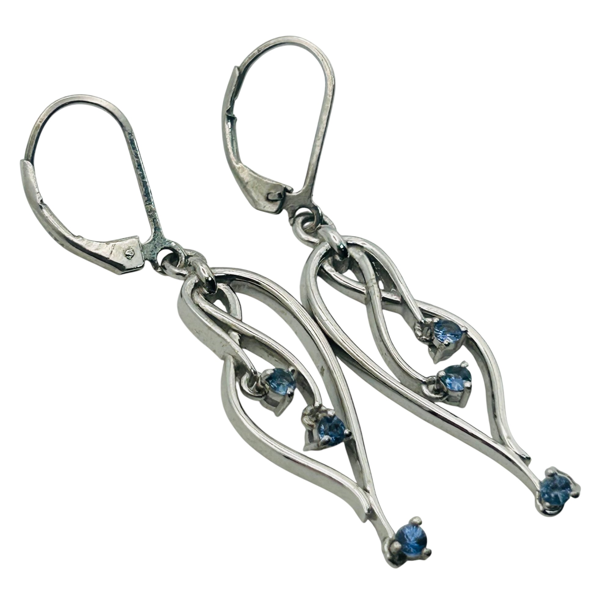 Sterling Topaz Infinity Earrings