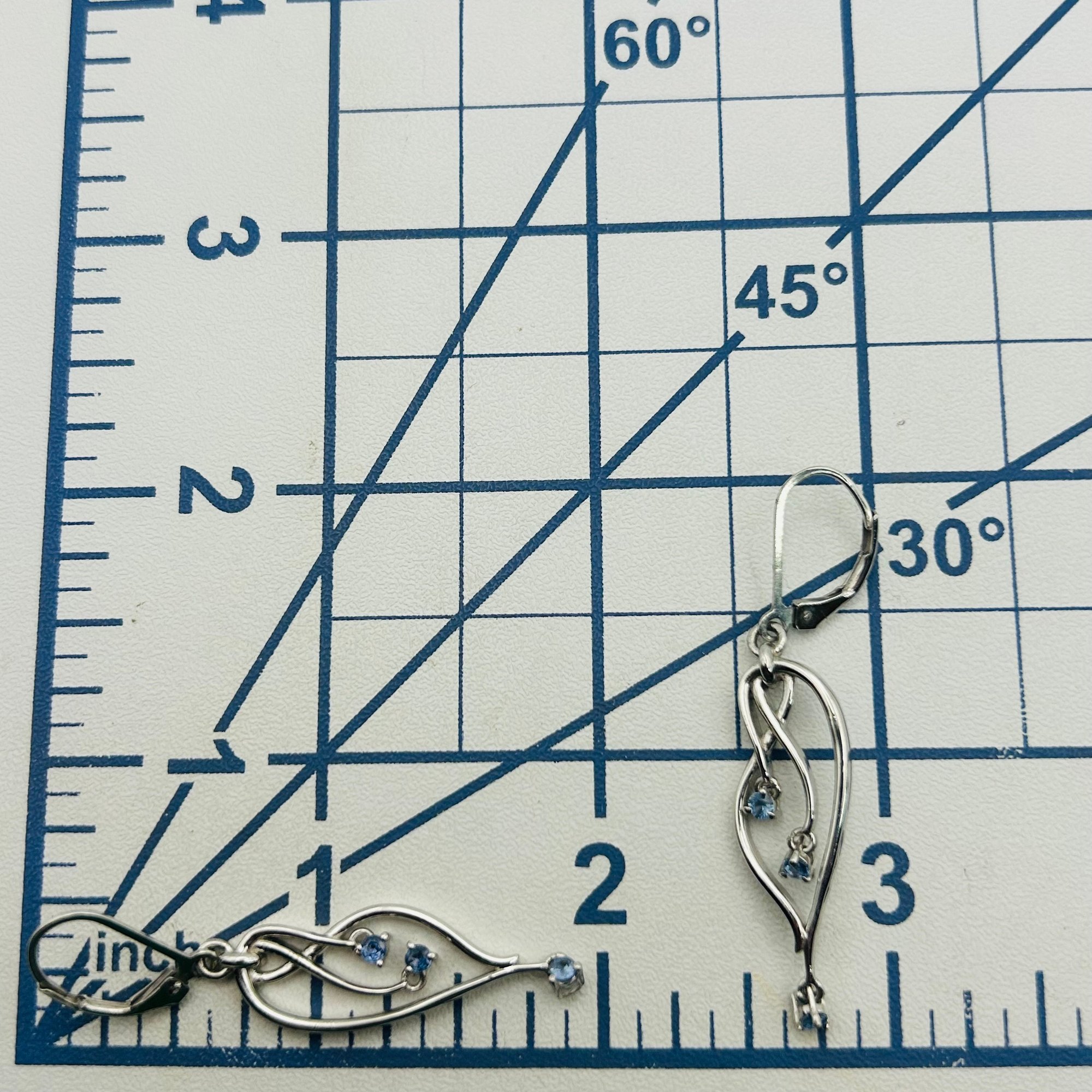 Sterling Topaz Infinity Earrings