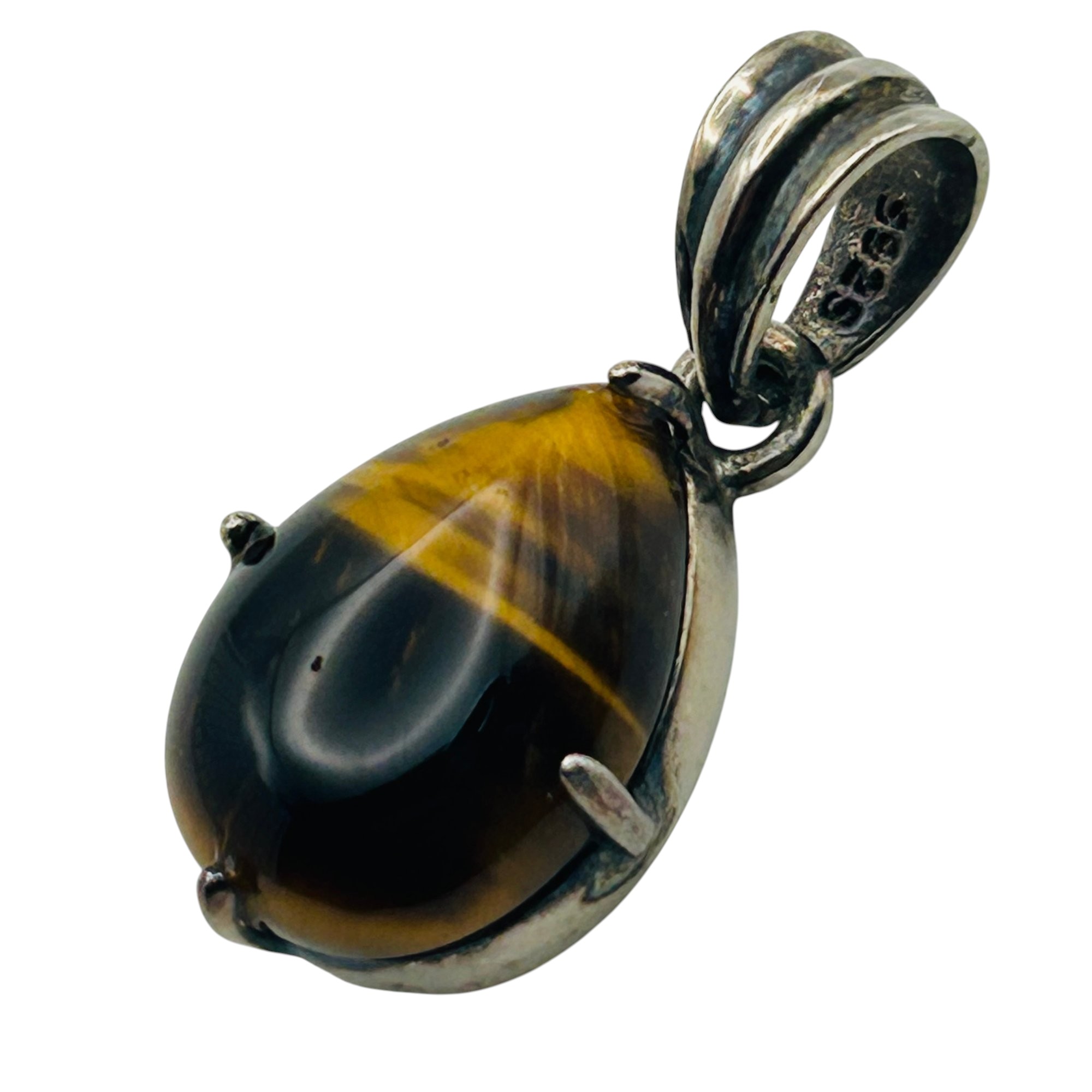 Sterling Tigers Eye Pendant
