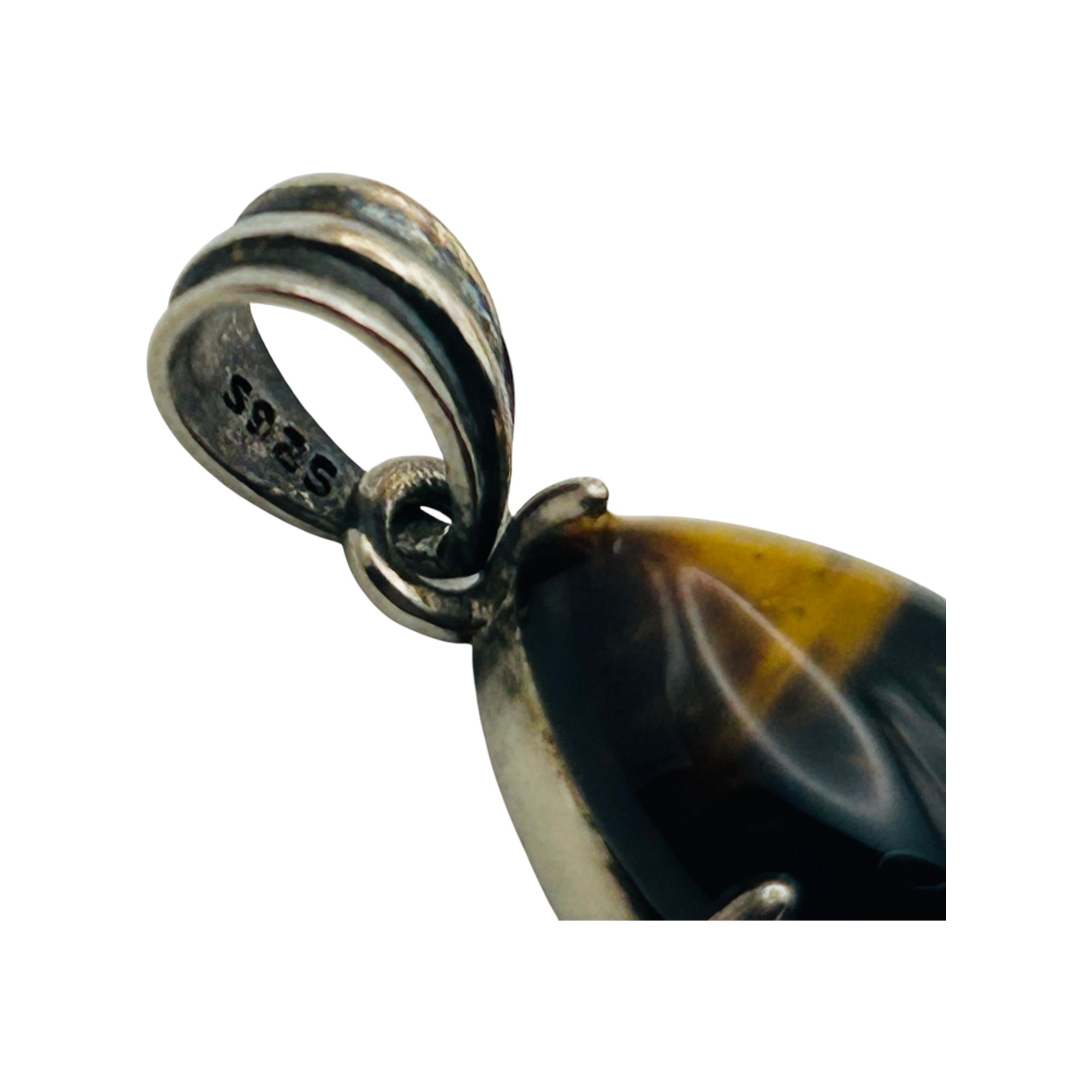 Sterling Tigers Eye Pendant
