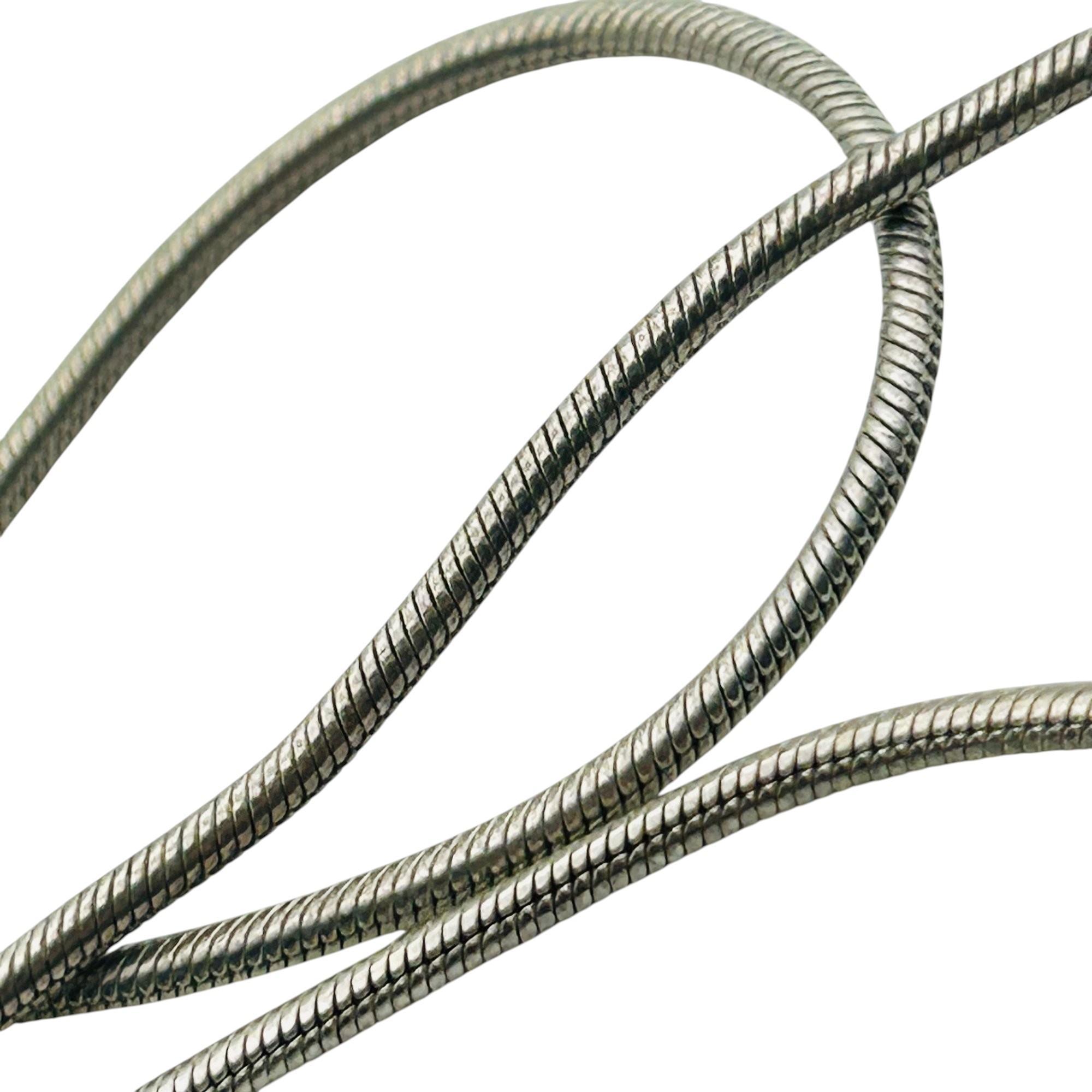 Italy Sterling Round Snake Chain Necklace