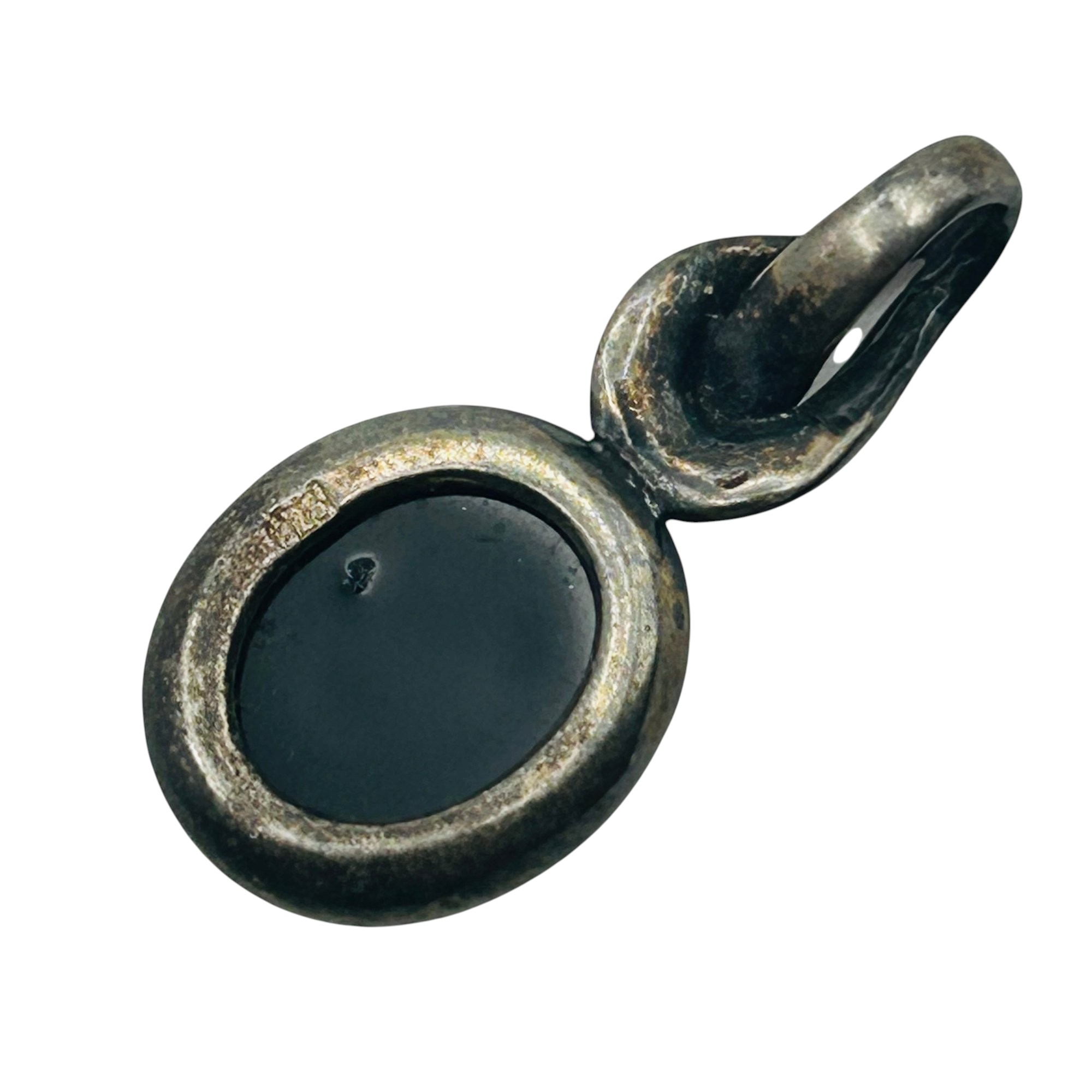 Sterling Amber Pendant