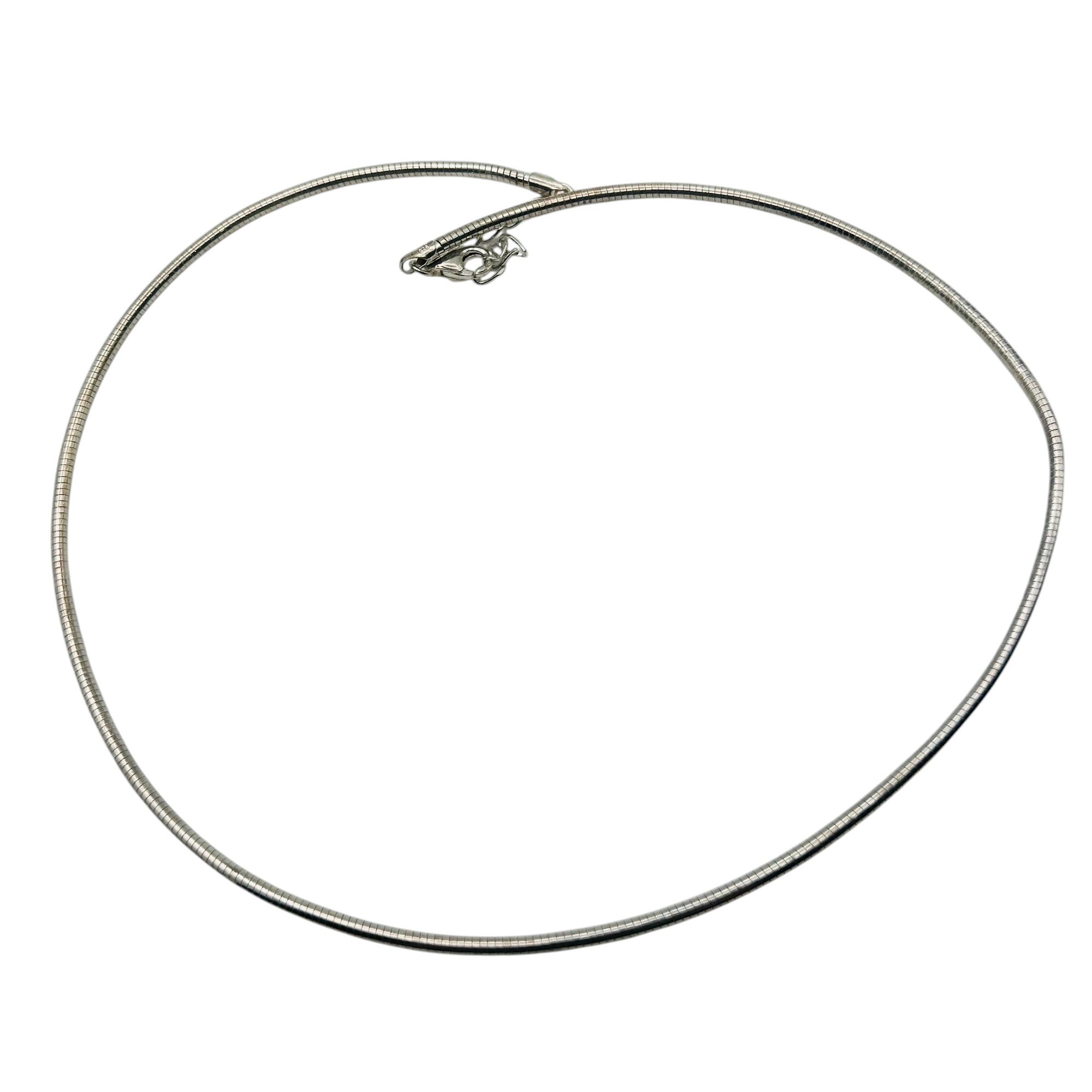 Milor Italy Sterling Round Snake Chain Necklace