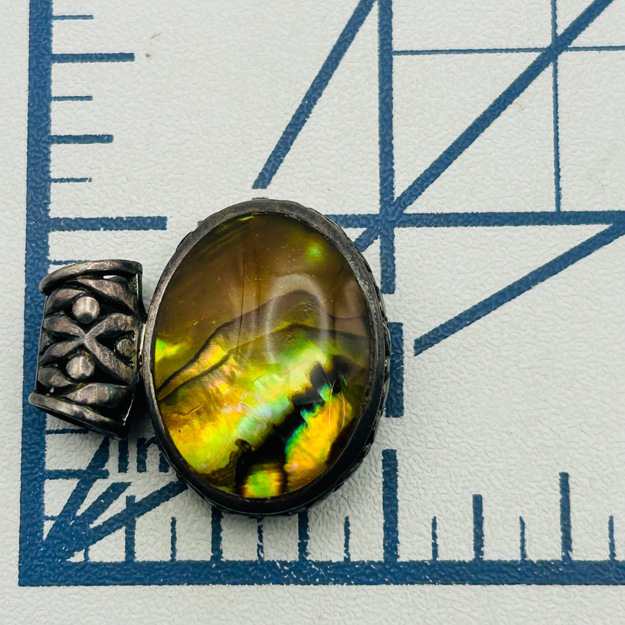 Sterling Abalone Pendant