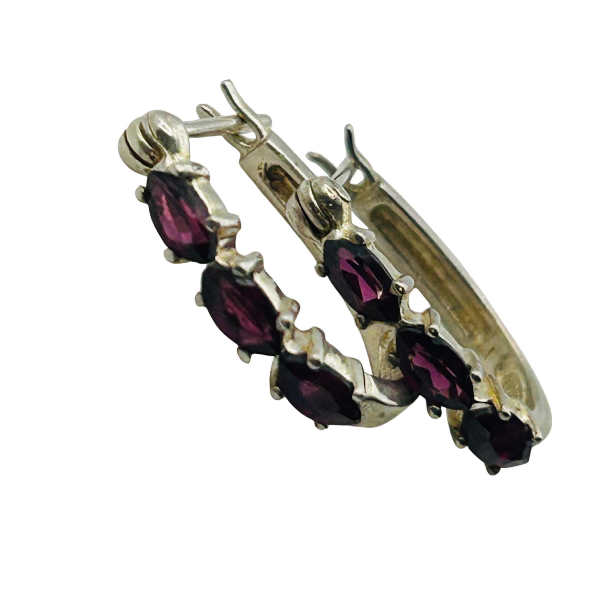 Avon Sterling Garnet Earrings