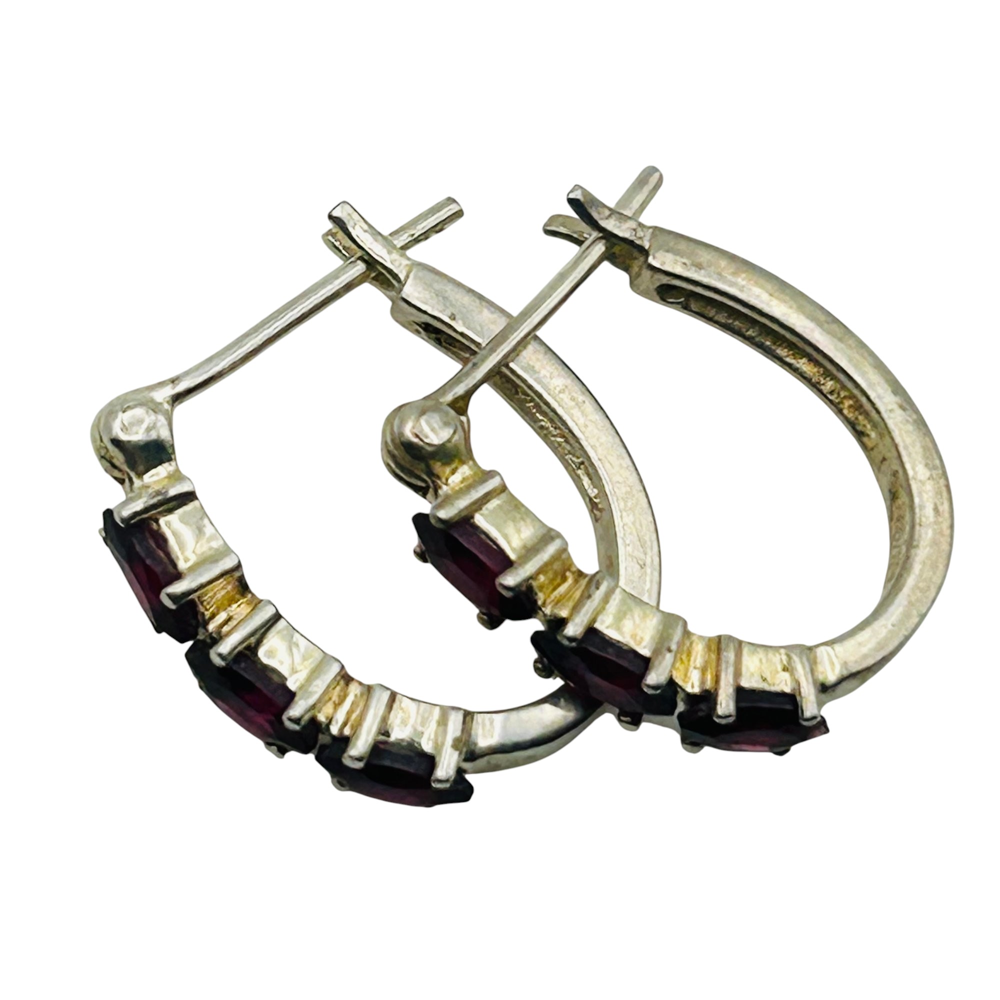 Avon Sterling Garnet Earrings