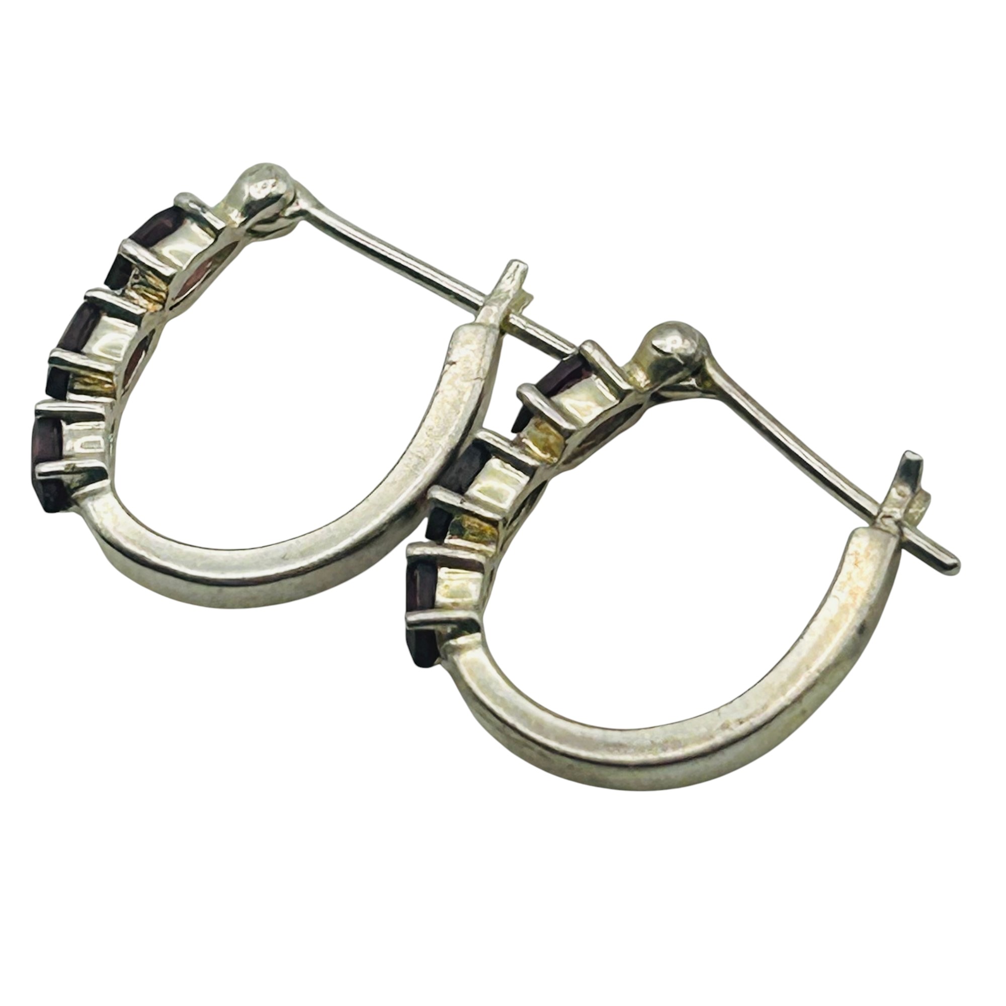 Avon Sterling Garnet Earrings