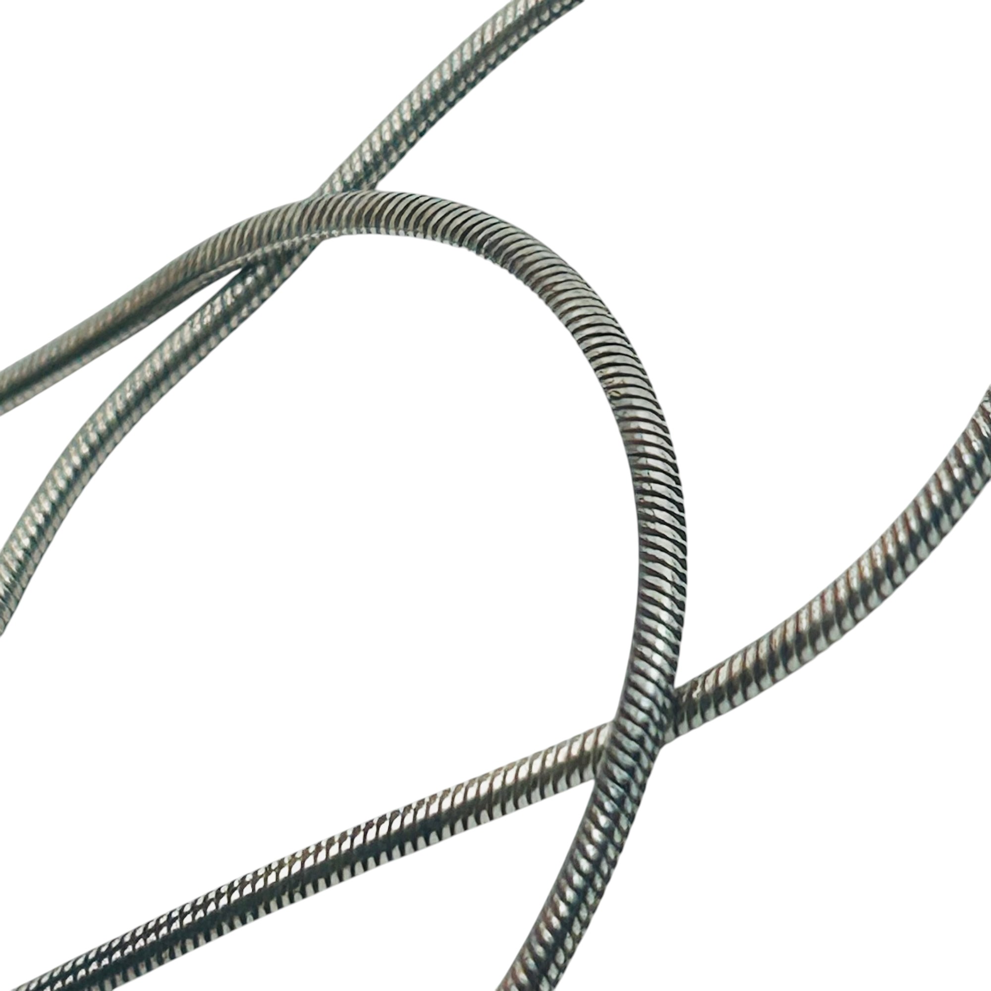 Avon Sterling Round Snake Chain Necklace